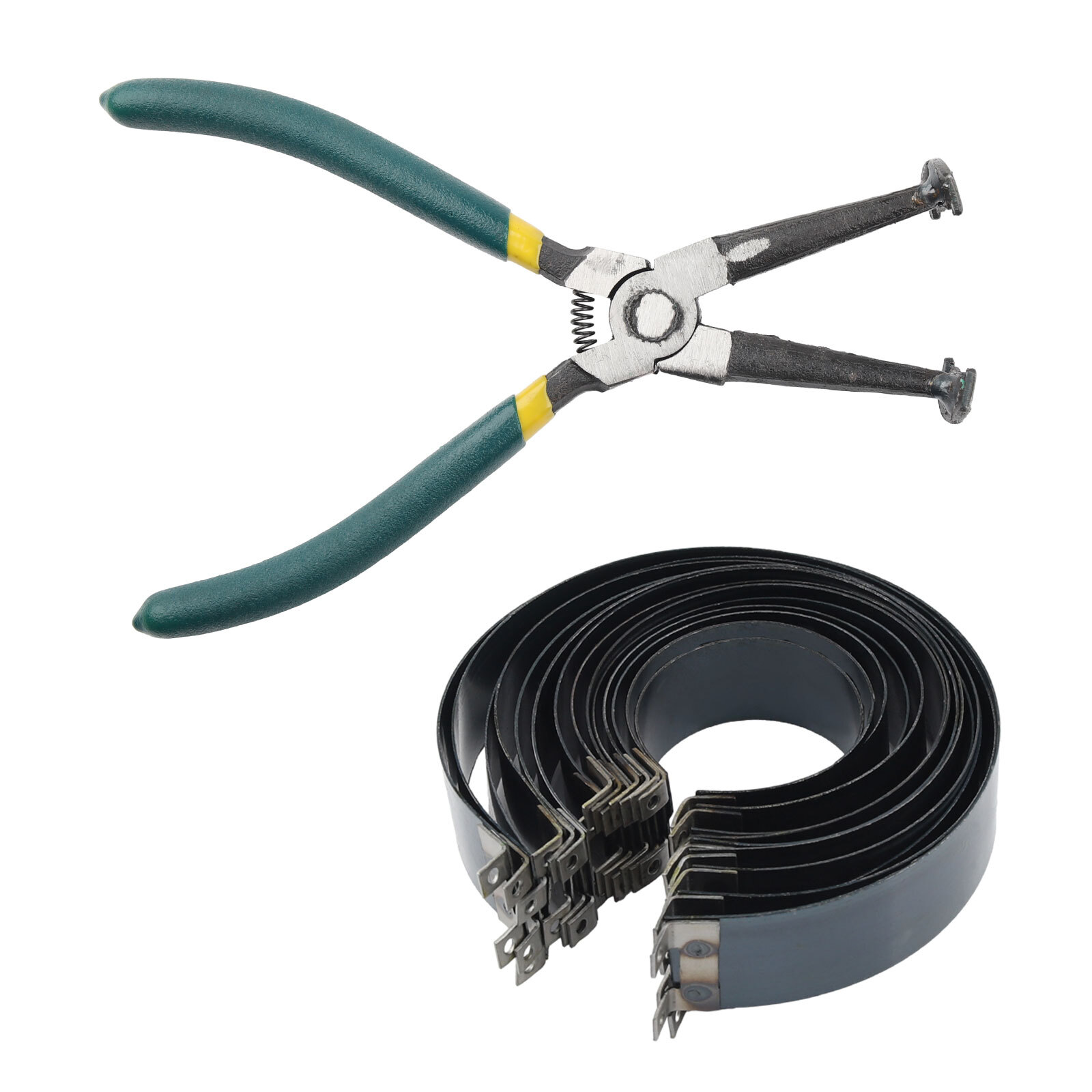 Motorcycle Piston Ring Compressor Cylinder Installer Tool Kit with Plier&14 Band