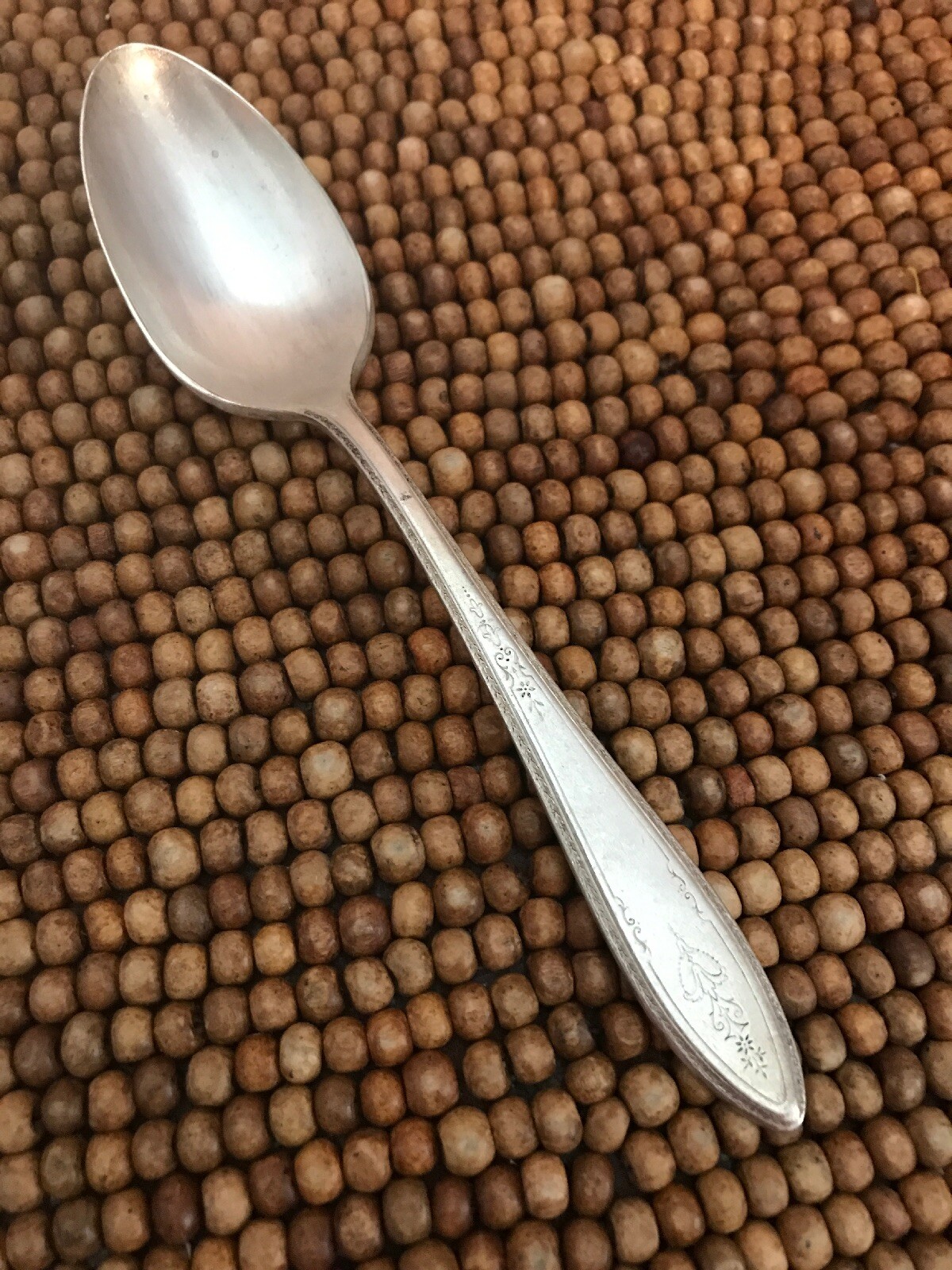 1847 Rogers Bros ARGOSY1926 Silverplate Floral Scroll TEASPOON 6”