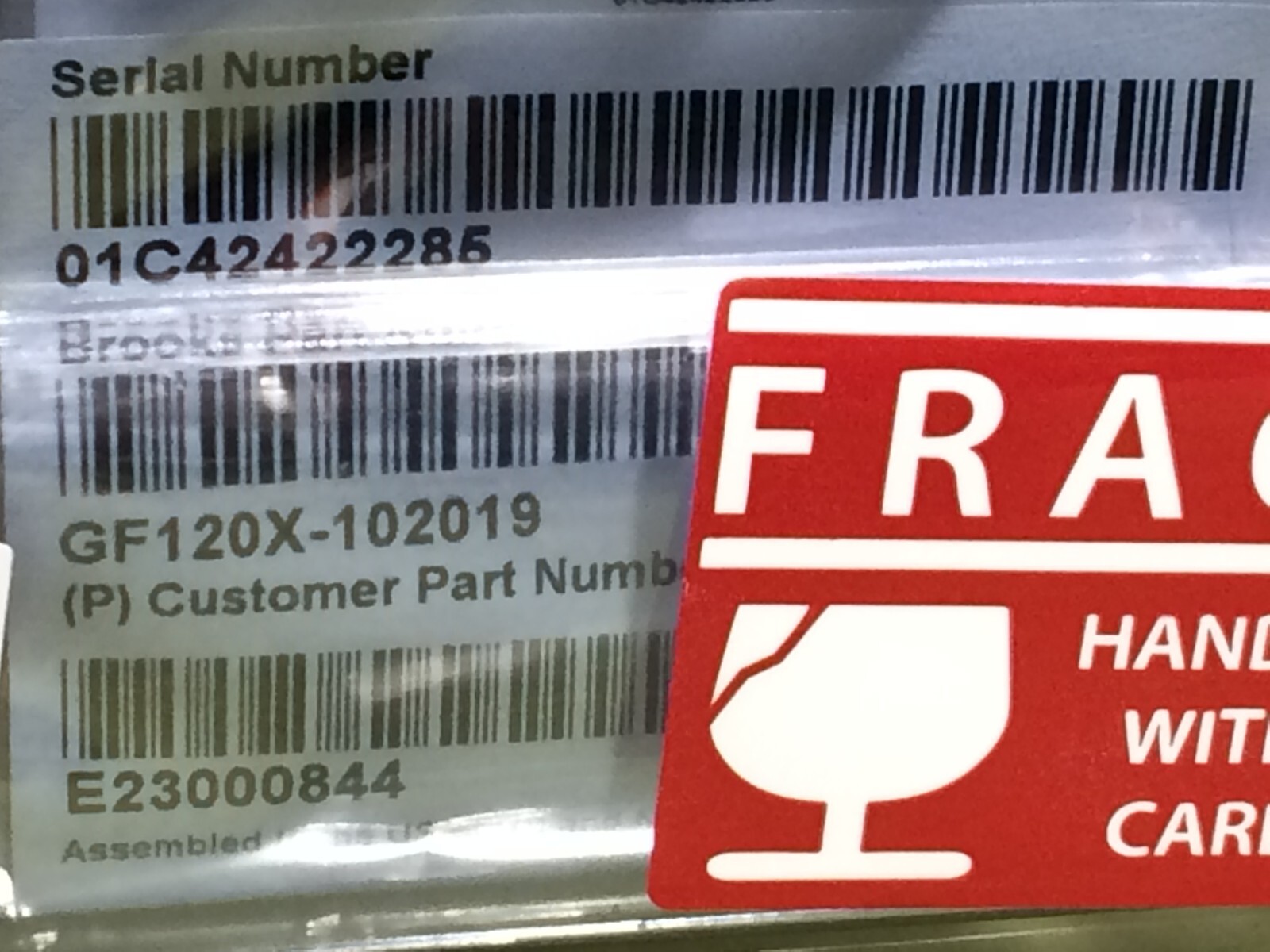 Brooks GF120X-102019 Mass Flow Controller New Surplus