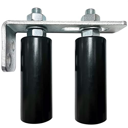 Adjustable 4" Universal Slide Gate Roller Assembly - Dual Nylon Rollers for Gate