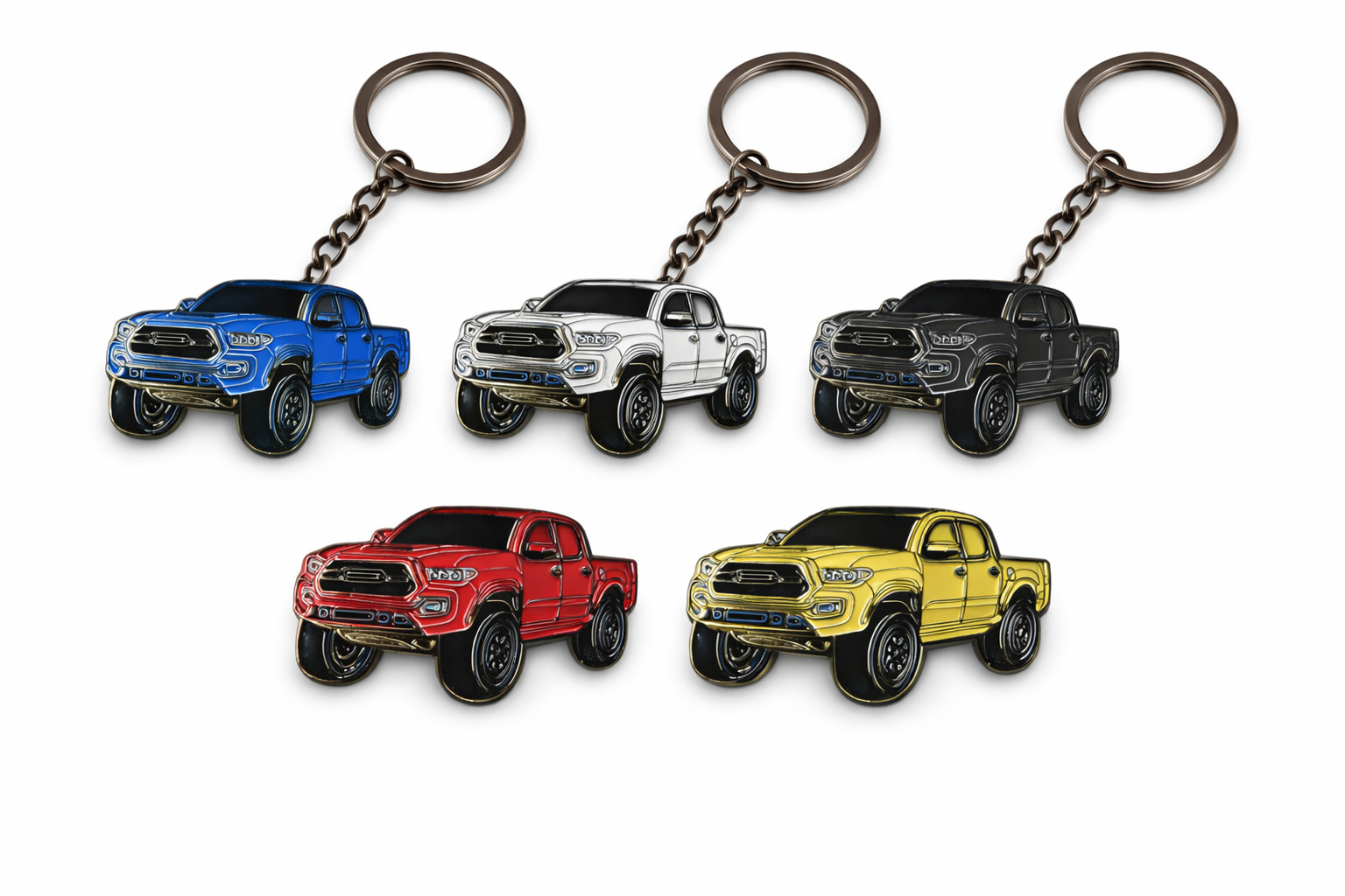 Tacoma Keychain for 2016–2022 3rd Gen | Metal Key Fob Cover | Truck Accessory