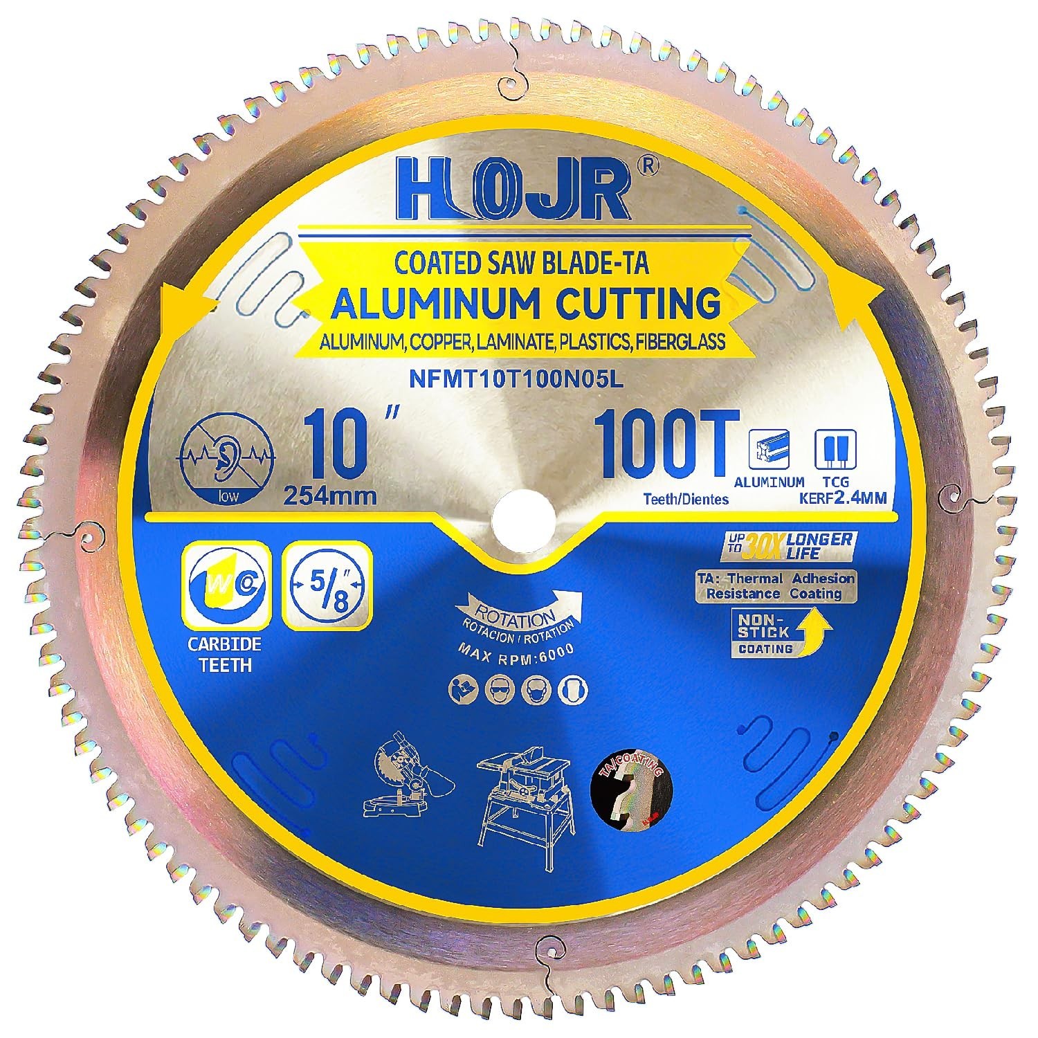 Aluminum Cutting Circular Saw Blade, Thin Aluminum,Laminate,Melamine,Plastic,...