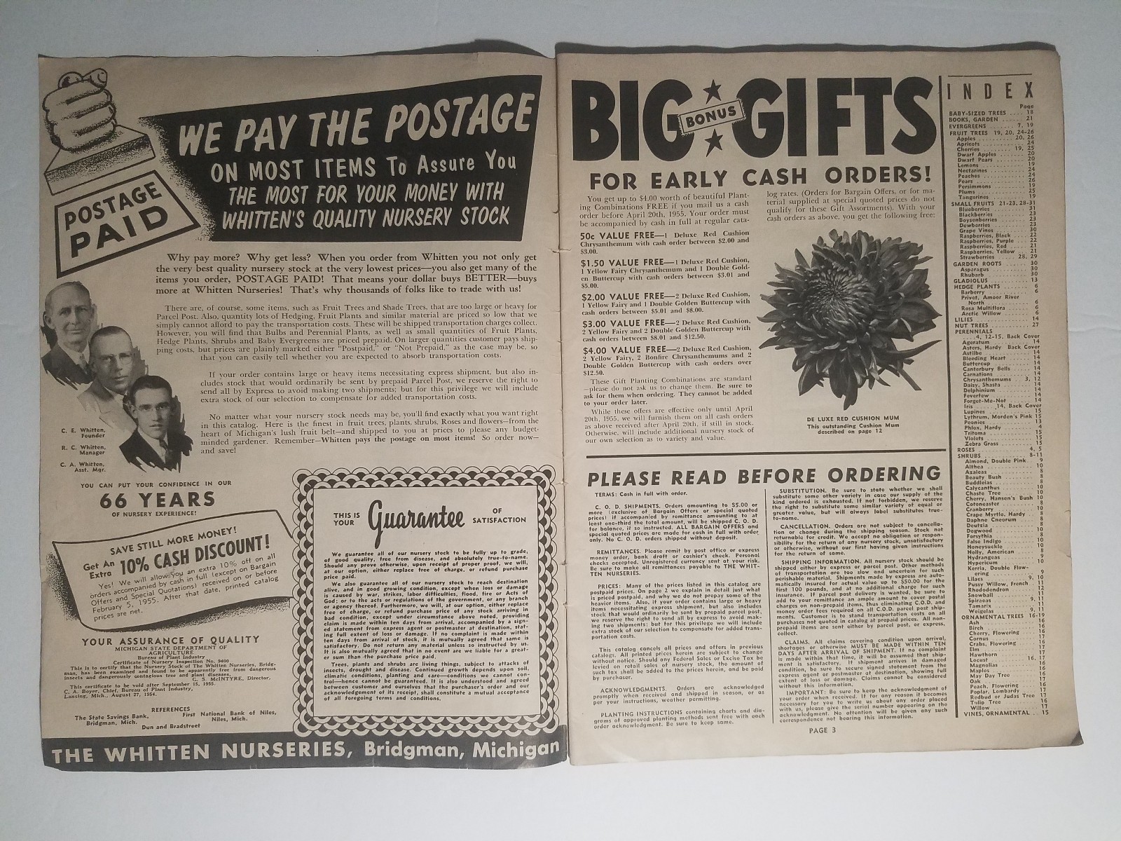 1955 Whitten Nurseries Catalog