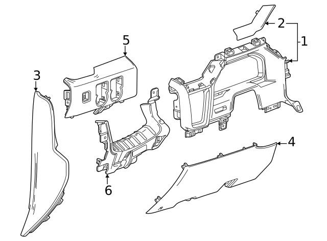 Genuine GM Switch Panel 85104930