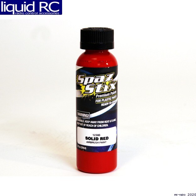 Spaz Stix 12300 Solid Red Airbrush Ready Paint 2oz Bottle