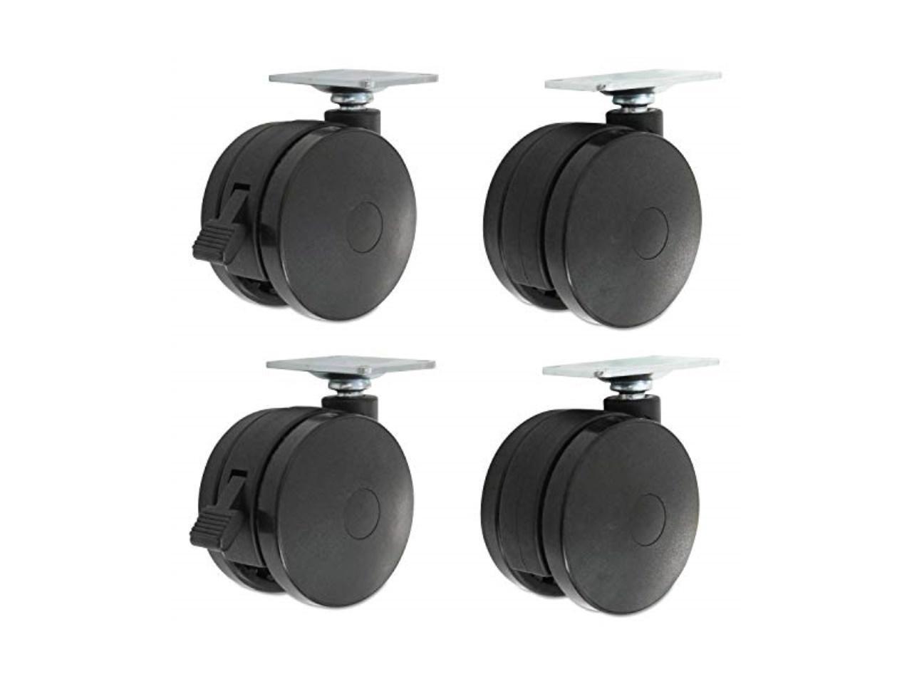 Alera Casters for Height-Adjustable Table Bases Black 4/Set HT3004
