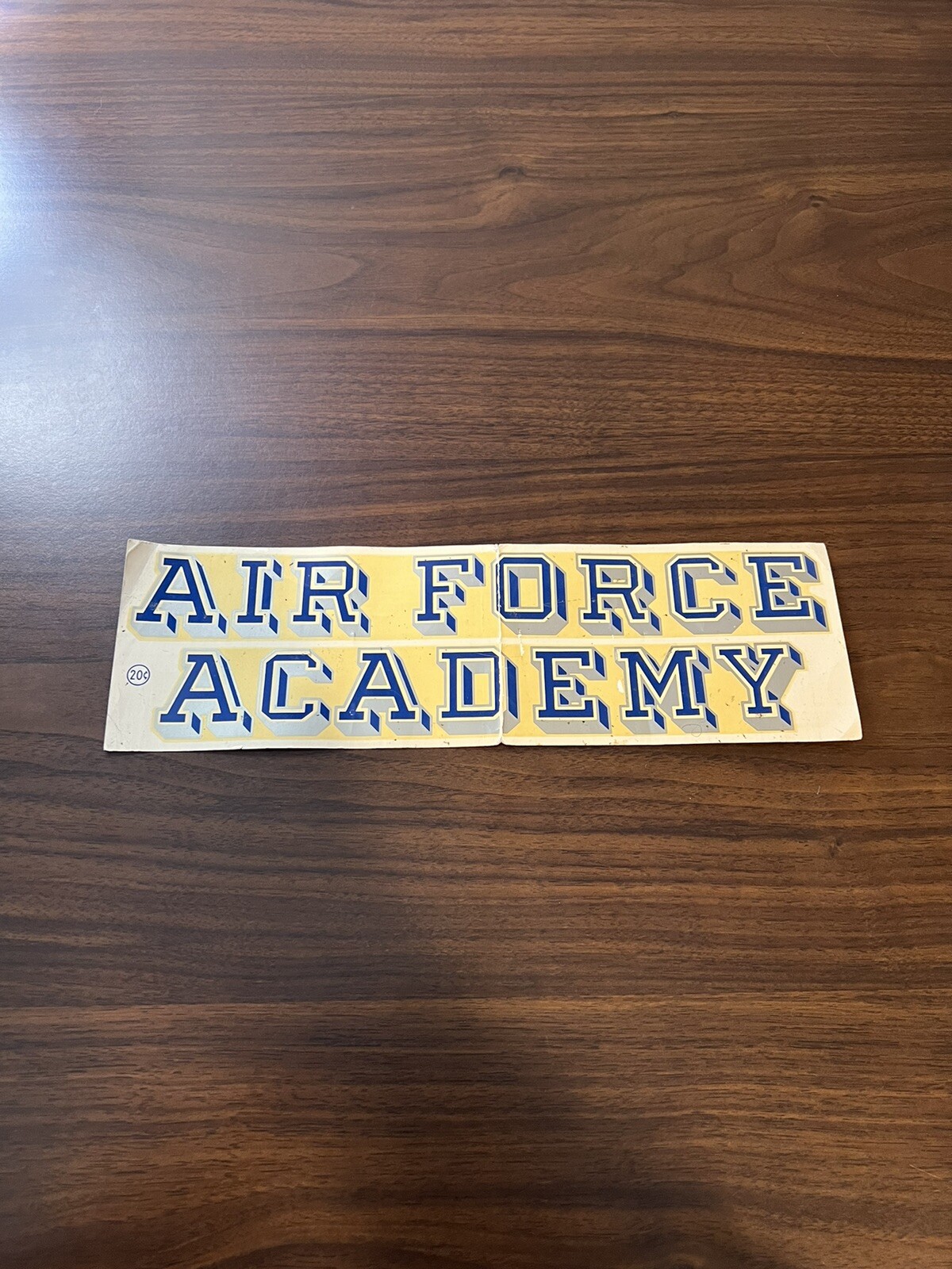 Vintage Original 1950’s Air Force Academy Decal Sticker Falcons NCAA College