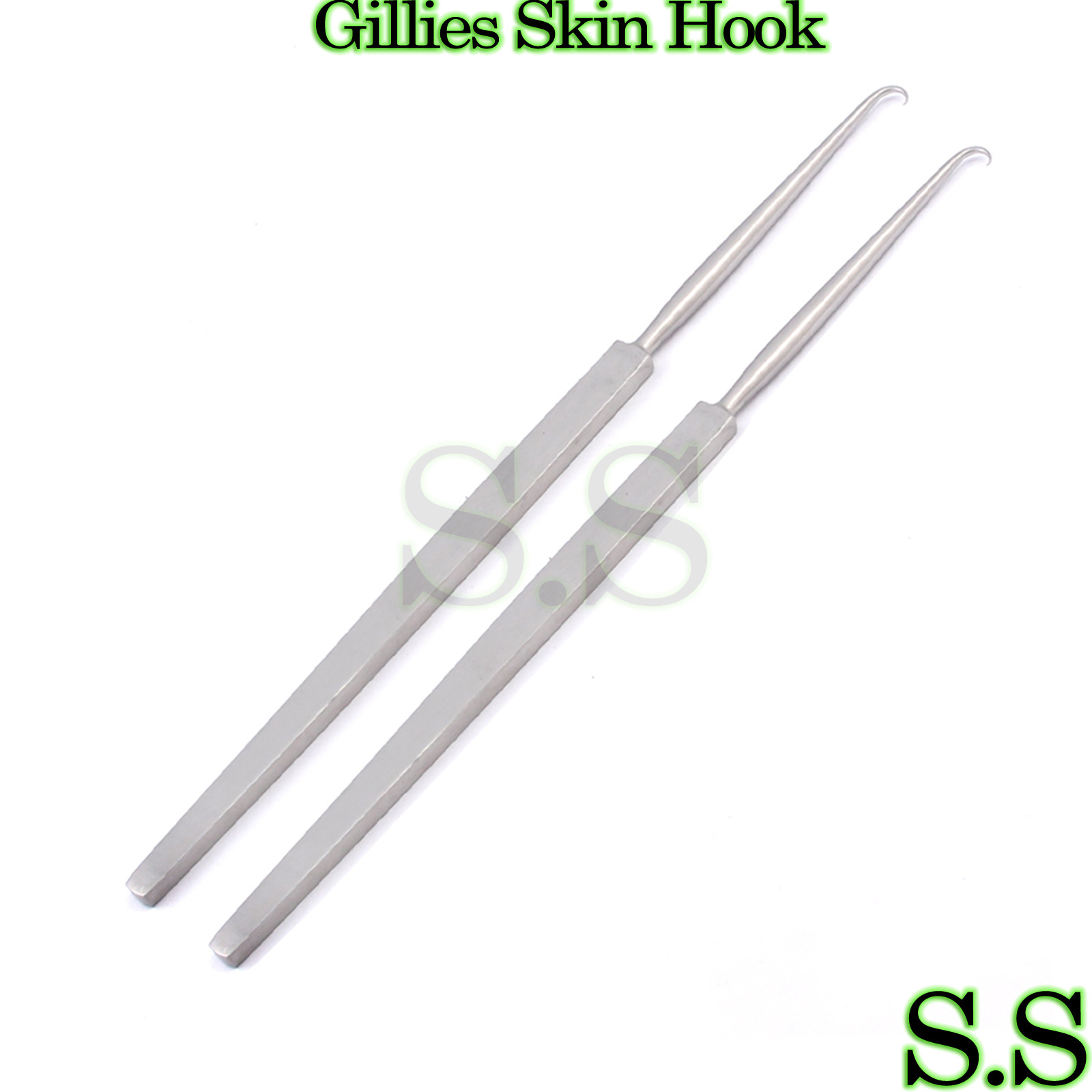 2 Gillies Skin Hook 7.25" Surgical Instruments