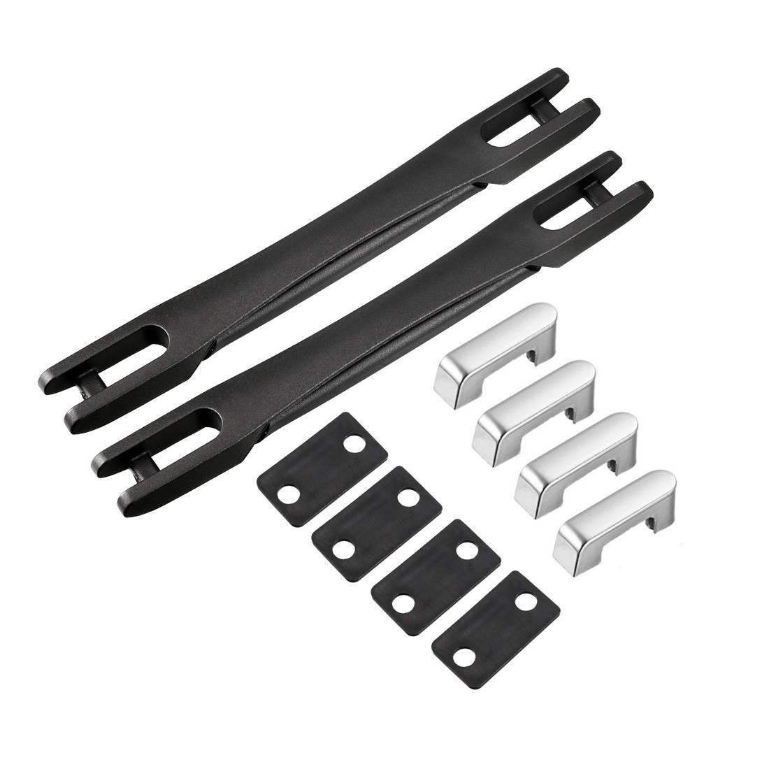 Luggage Handle 220mm Long Strap Grip Replacement for Suitcase Case Black 2Pcs