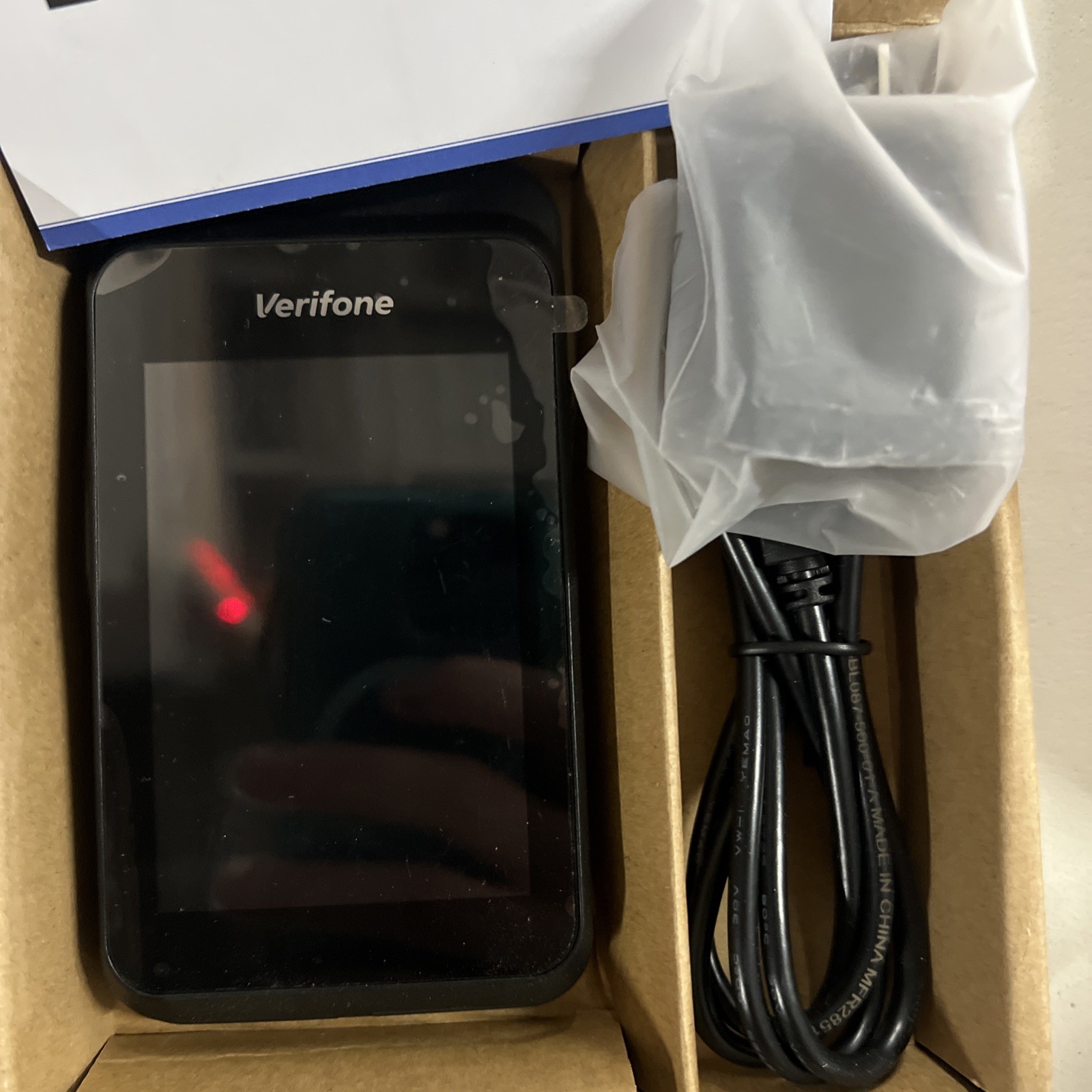 AS-IS Verifone e280 Handheld Payment Terminal – DB, Bluetooth W/ Case