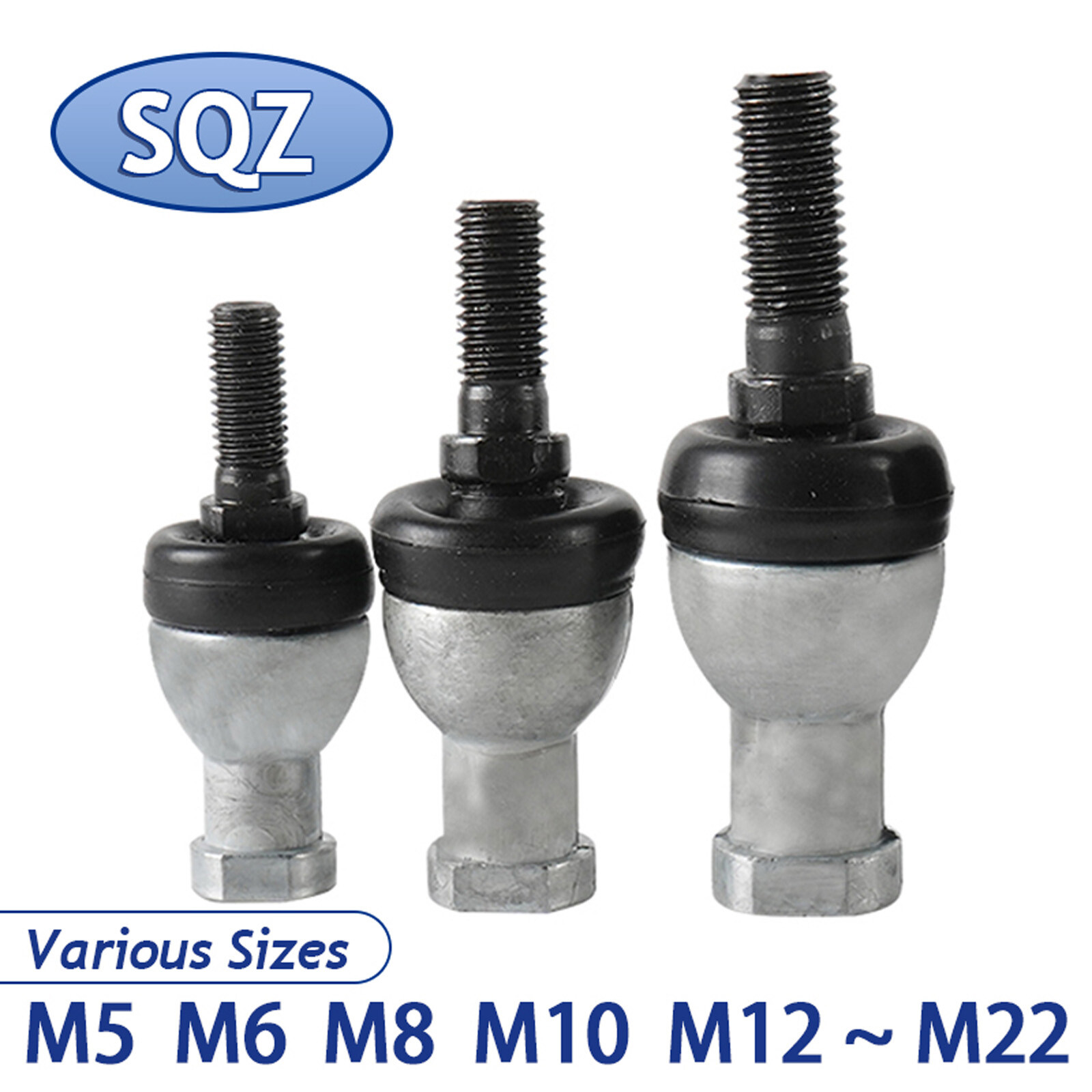 Straight Shape Ball Joint Rod End Bearing SQZ M5 M6 M8 - M22 Male To Female Bolt