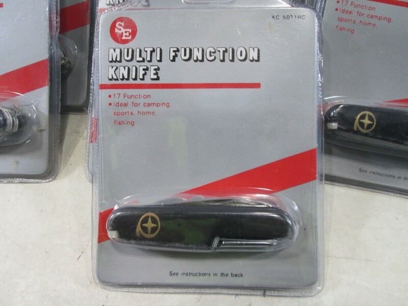 NEW SE MULTI FUNCTION KNIFE 17 BLADES - GREAT FOR CAMPING SPORTS HOME FISHING
