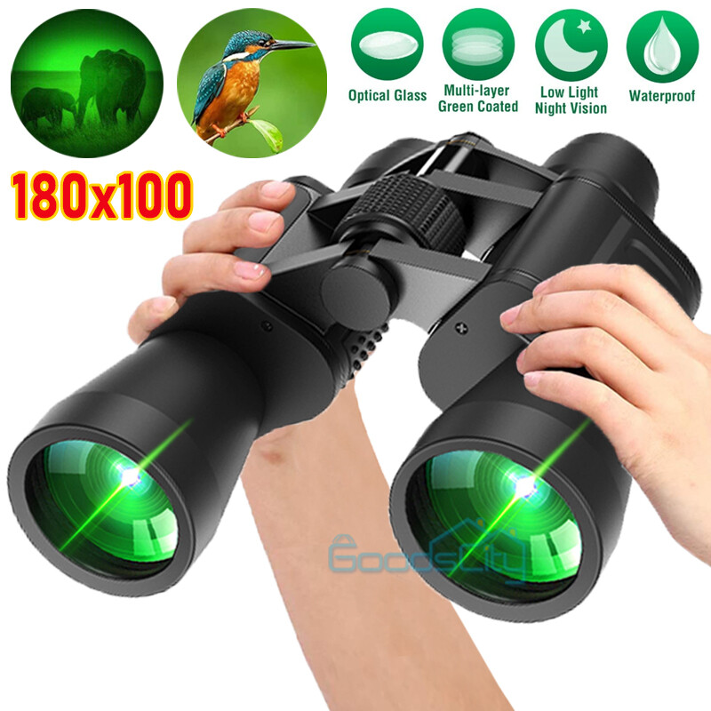 Binoculars 10-180 X 100 High Magnification HD Long Range Zoom Telescope+Case