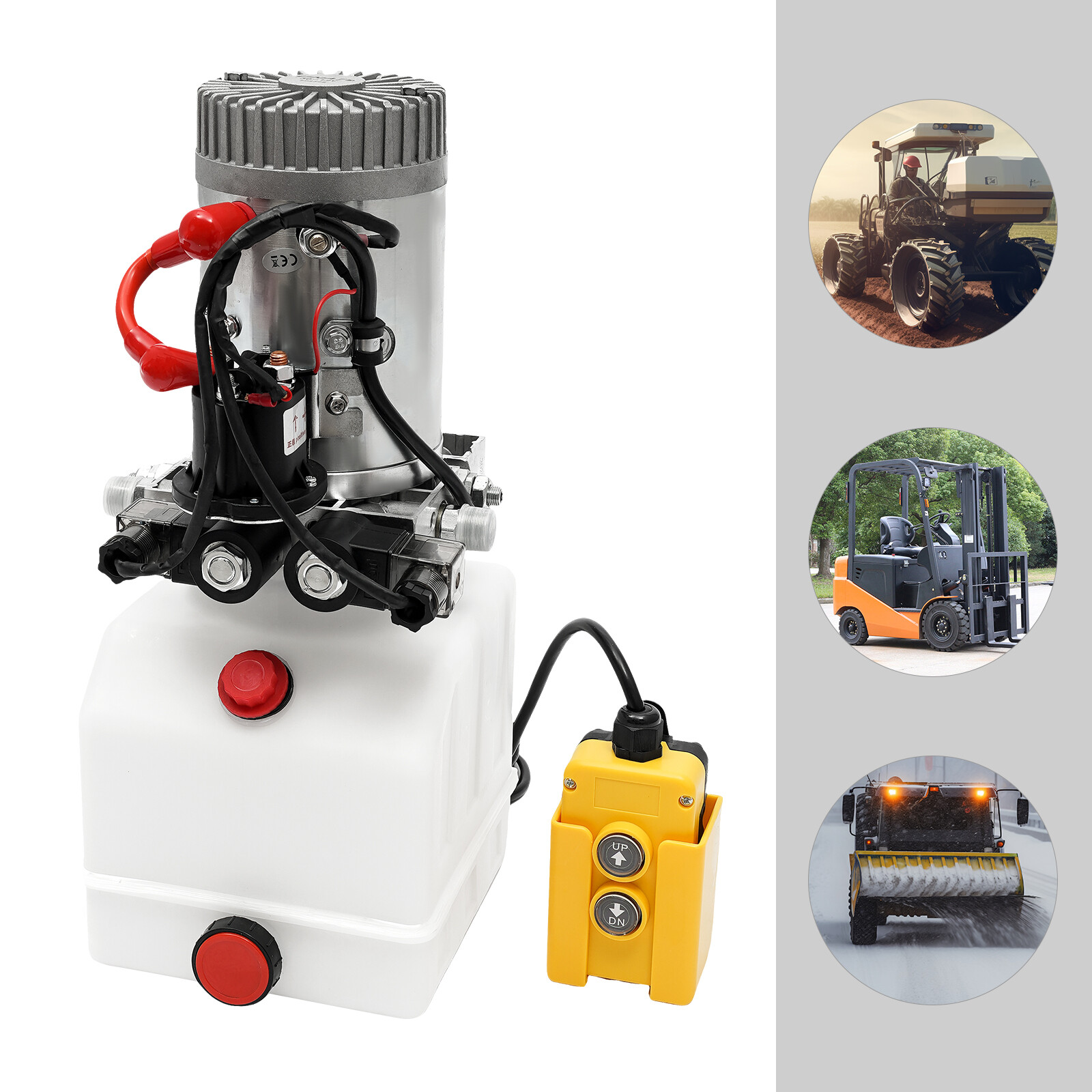3 Quart Double Acting Hydraulic Pump Dump Trailer Reservoir 12V DC Unit Pack NEW