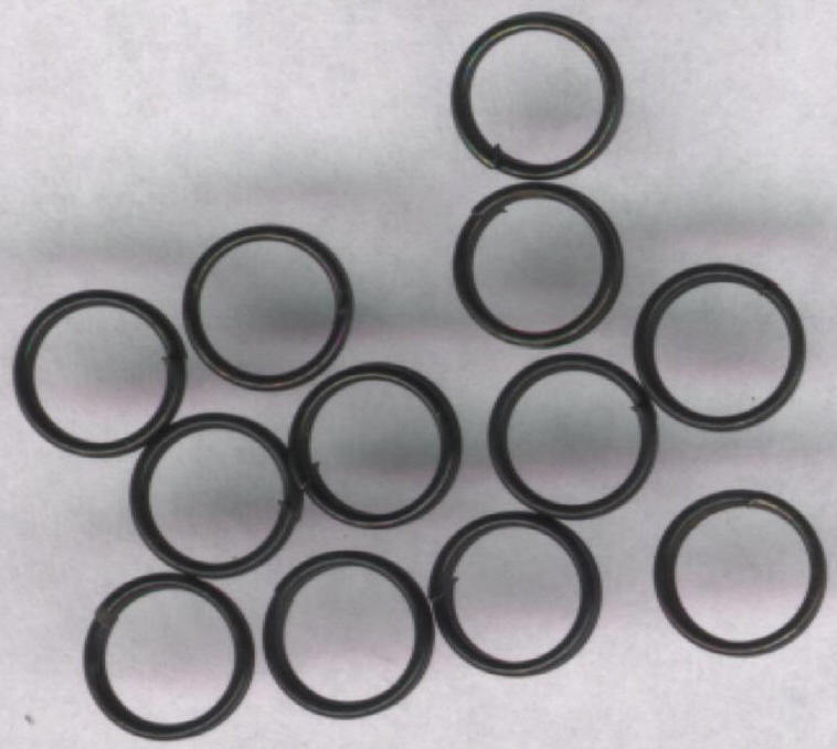 Black Dart Shaft Collars for Nylon Shafts: 6 per order