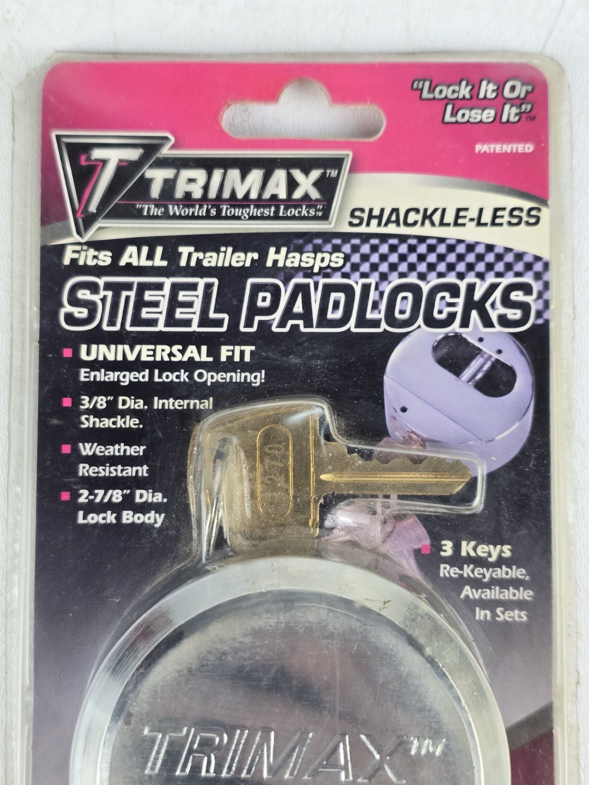Trimax Maximum Security Hidden Shackle Lock Padlock Part Number: THPXL