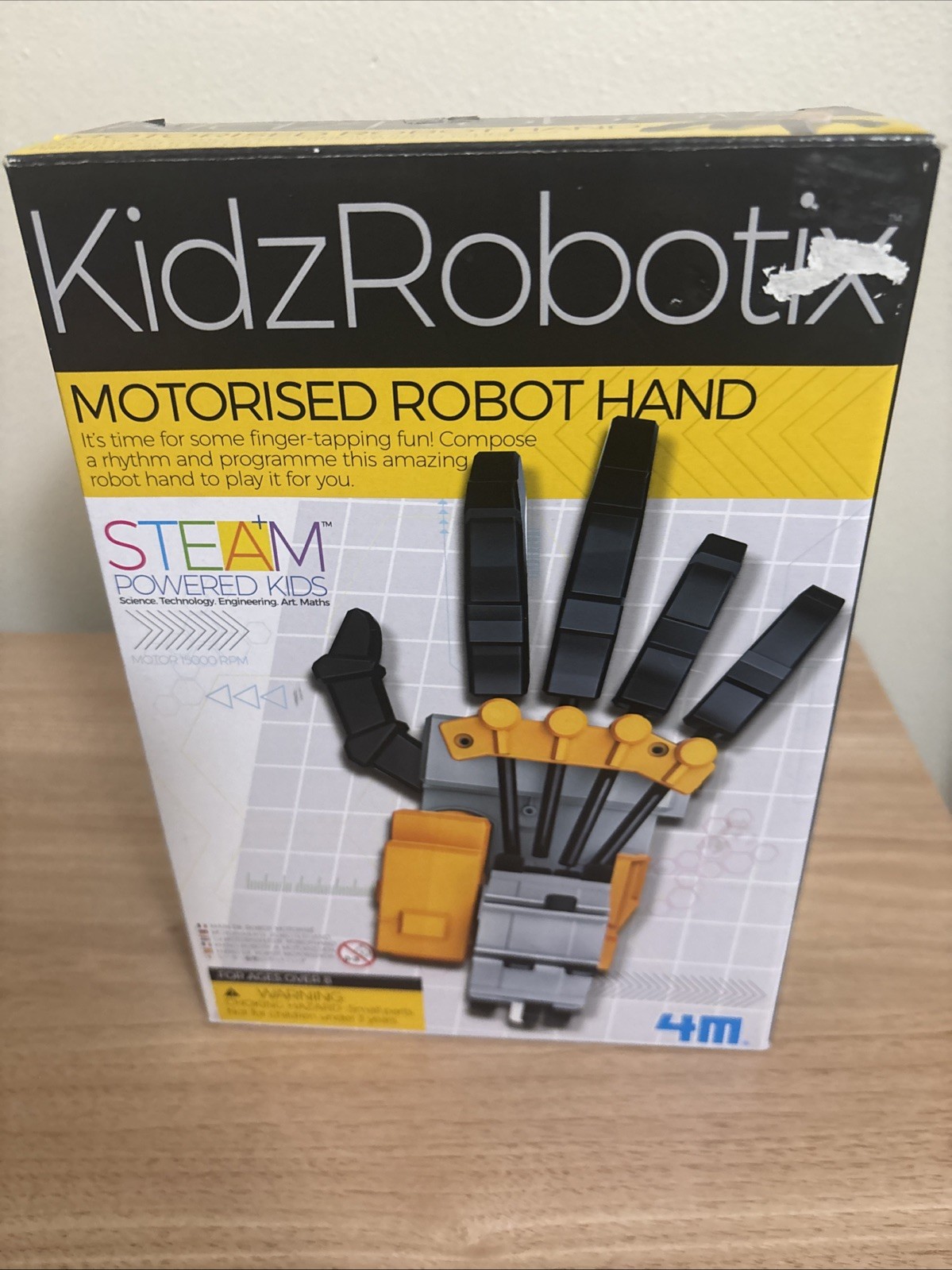 KidzRobotix Motorized Robot Hand STEAM Powered Kids 4M Kids Building Toy New