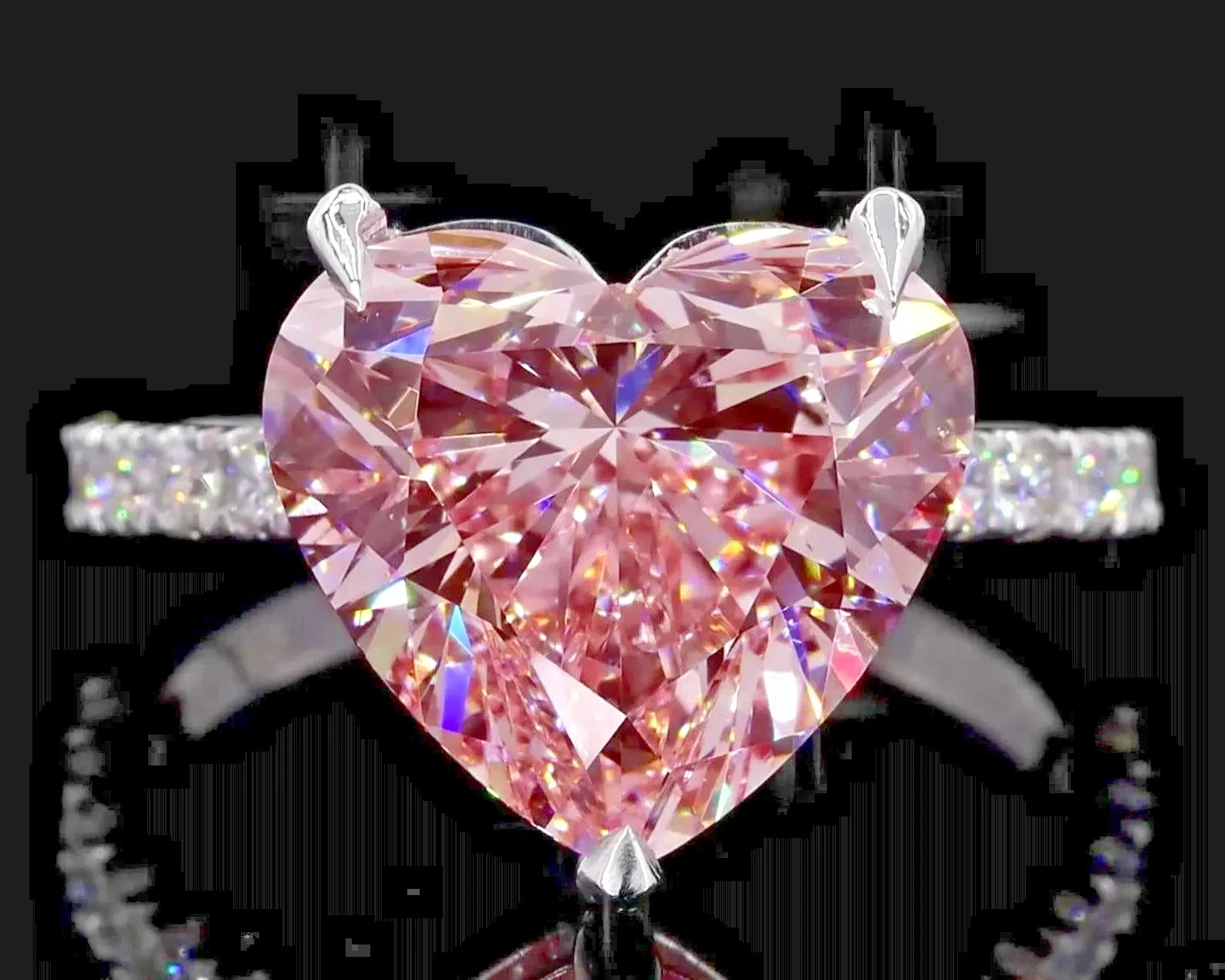 Certified 10 Ct Baby Pink Diamond Ring - FREE Tariffs & matching Studs