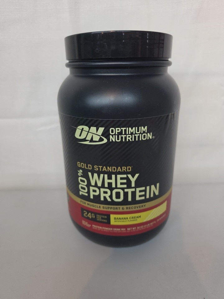 Optimum Nutrition Gold Standard Whey 100% Protein 2 lb Banana Cream 05/21/2027