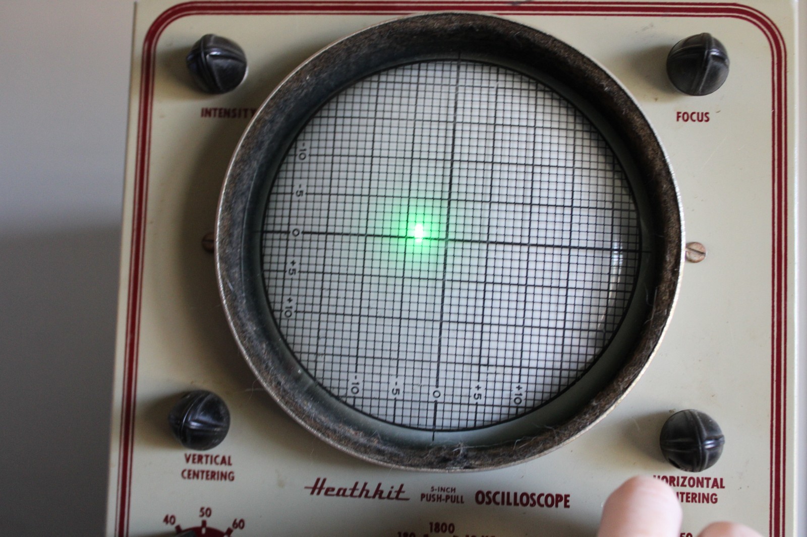 Vintage 1950 Heathkit O-7 Oscilloscope Powers On