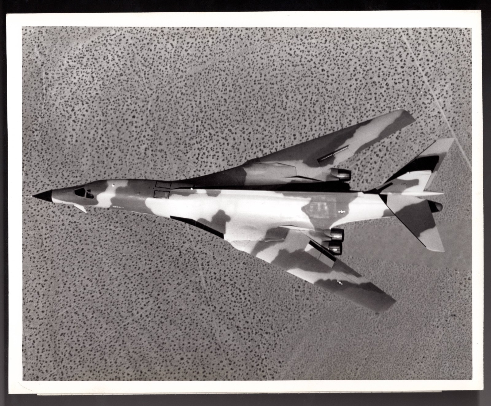 1970's Rockwell International  LRCA  "B1 Lancer " SUBJECT Photo (EXTREMELY RARE)