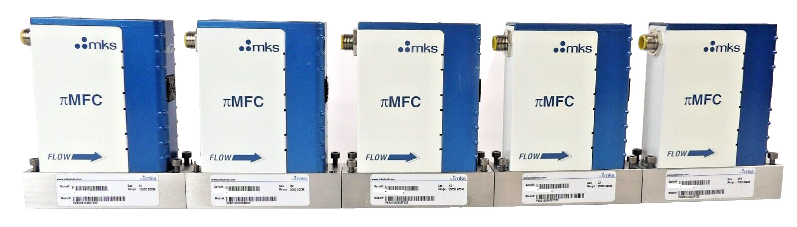 MKS Instruments πMFC P8A Mass Flow Controller Reseller Lot of 5 Working Surplus