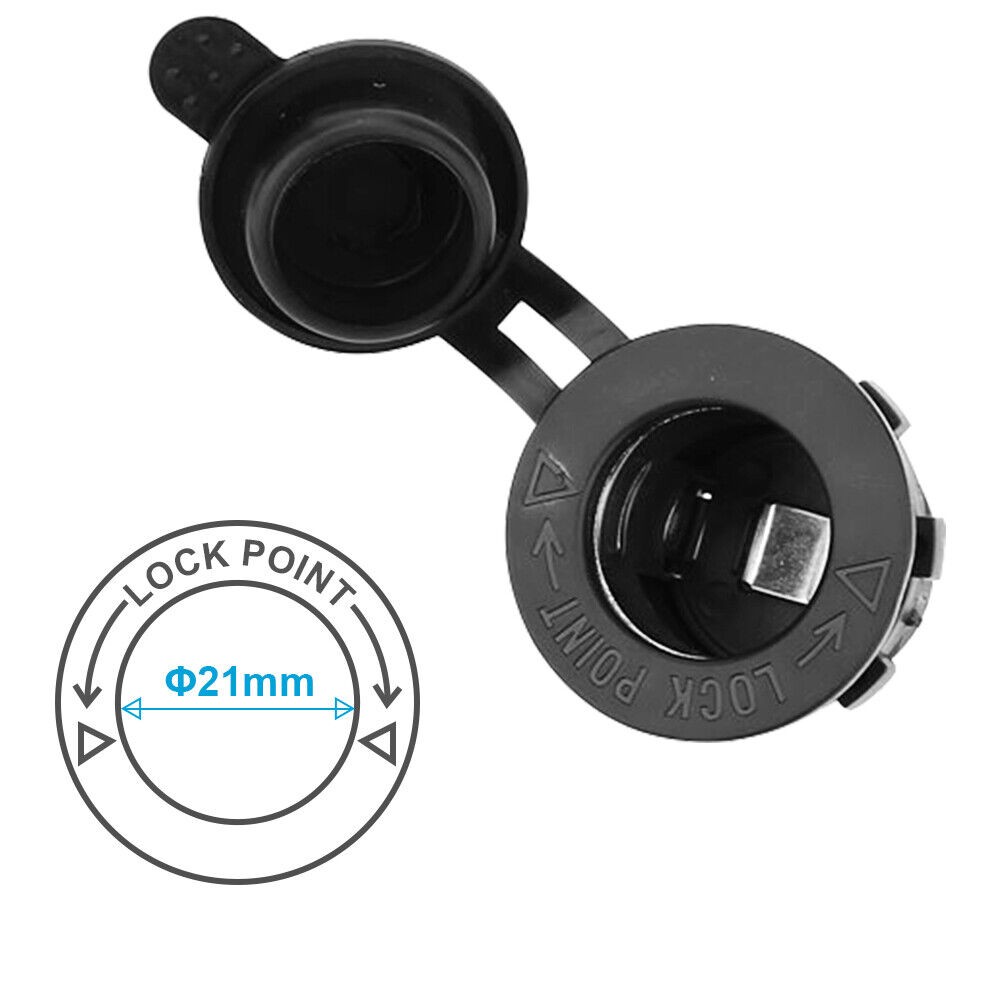 12V Waterproof Car Motorcycle Boat Cigarette Lighter Socket Power Plug Outlet US