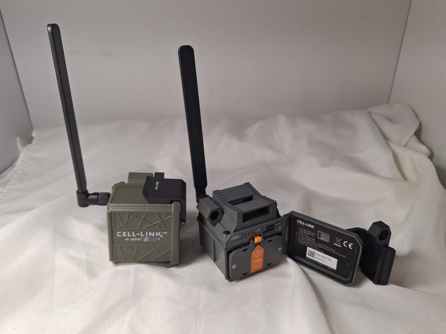 Lot Of 2 SPYPOINT CELL-LINK-LTE Trail Cameras  Cellular Adapters- Gray(No Cards)