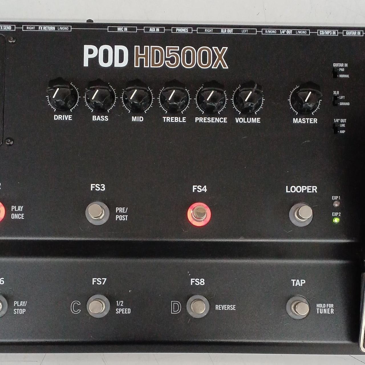 Line 6 POD HD500X Multi-Effects Guitar Processor Used
