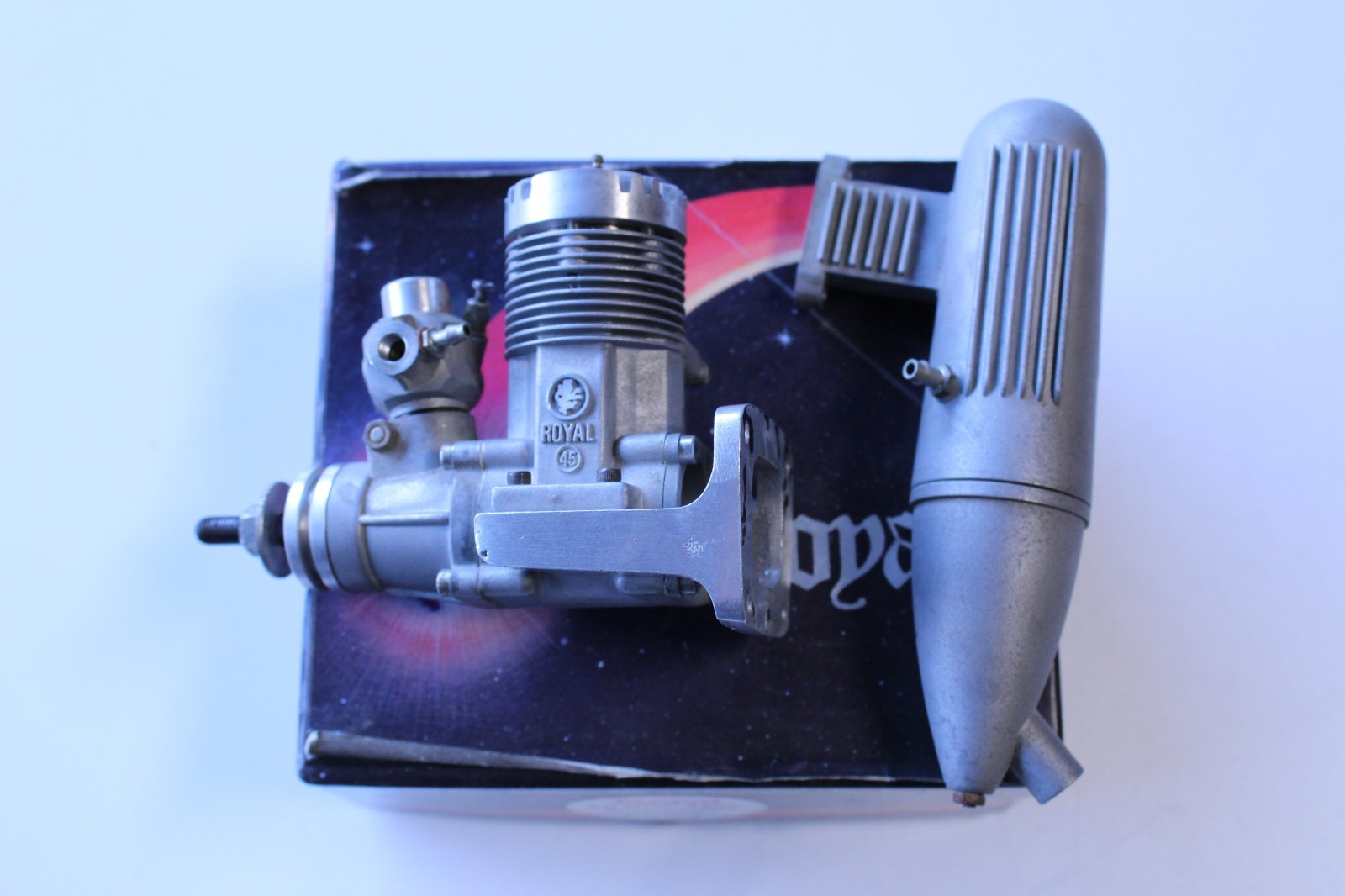 ROYAL .45 ABC Schneurle Ported R/C Model Airplane Engine & Muffler