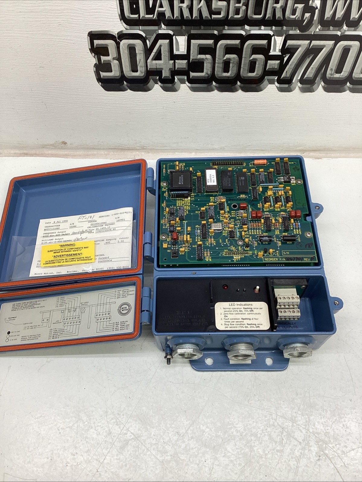Micro Motion Remote Flow Transmitter RFT97121PNU