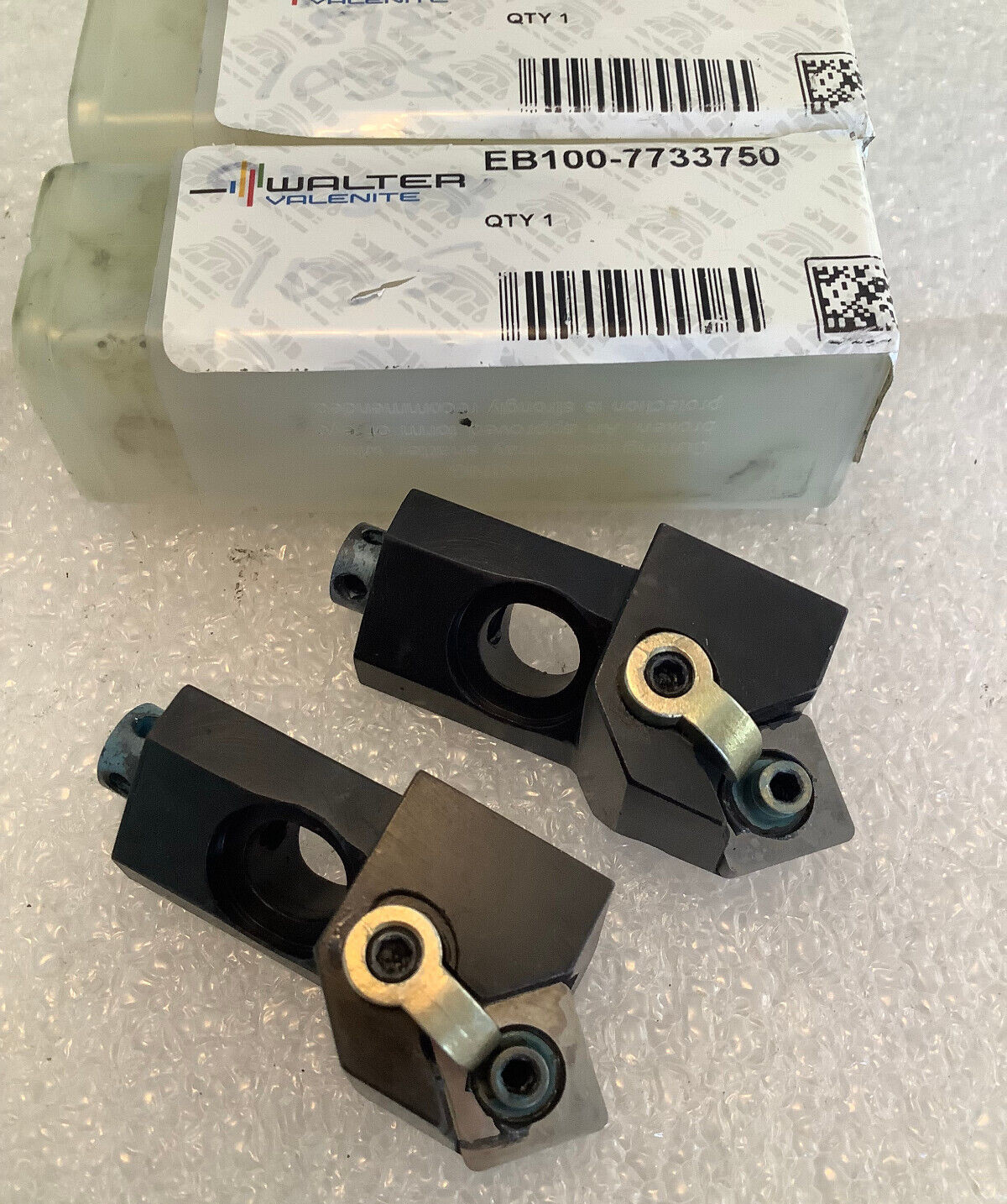 WALTER VALENITE MSSNL-16CA-12 INDEXABLE INSERT HOLDERS (LOT OF 2)  *NEW*