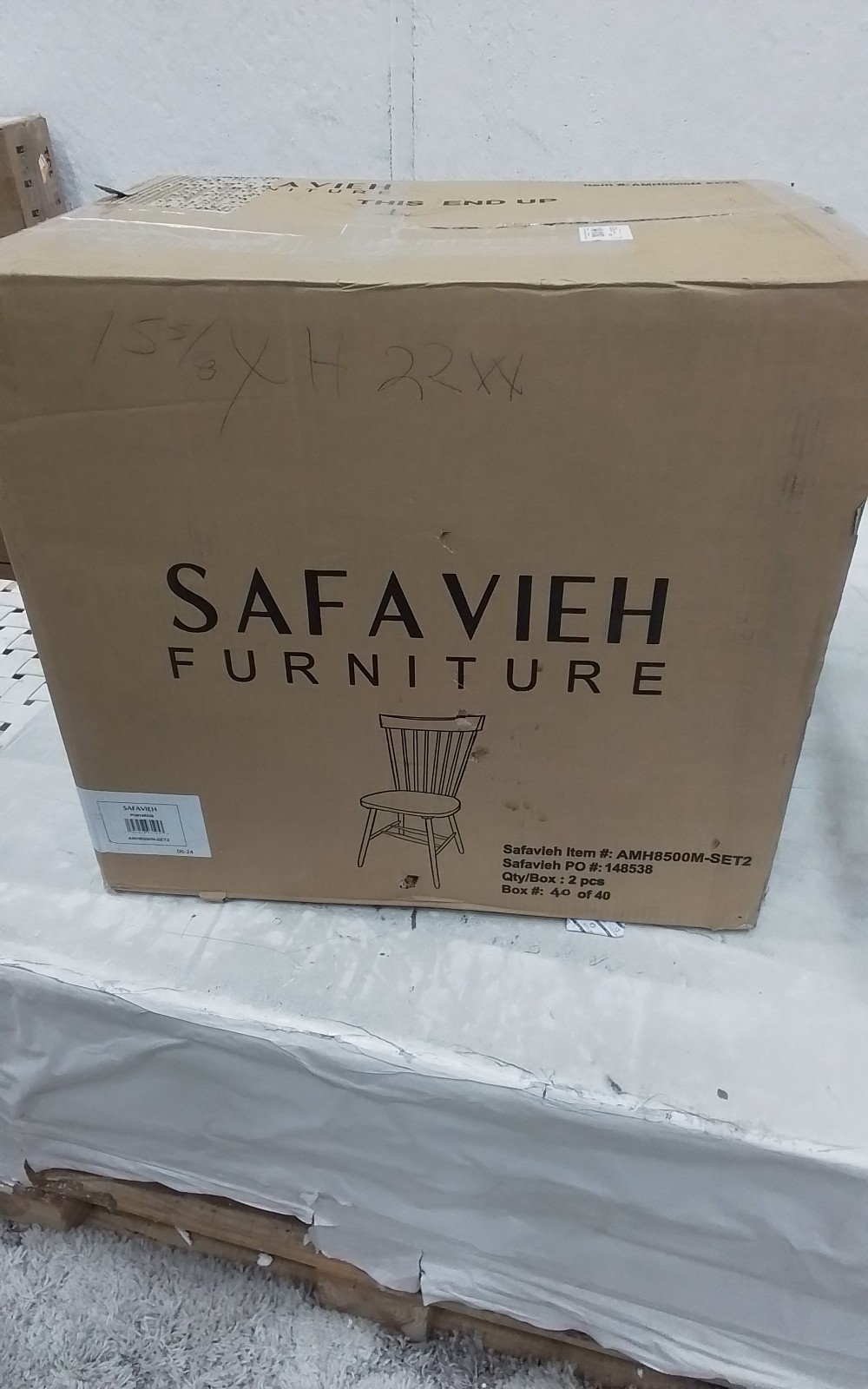 Safavieh PARKER SPINDEL SIDE CHAIR, Reduced Price 2172762464 AMH8500M-SET2