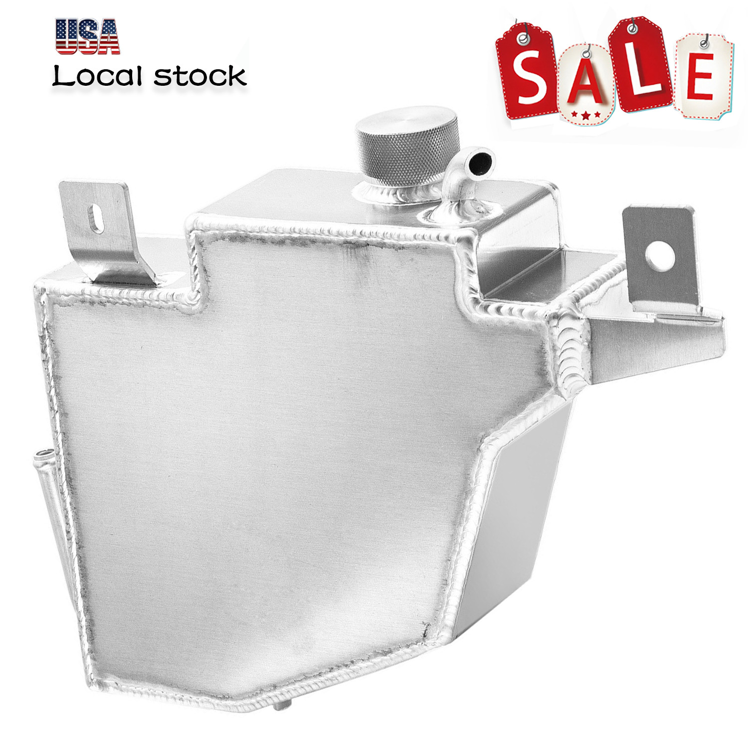 For 95-98 Nissan 240sx Silvia S14 S15 Coolant Overflow Reservoir Tank Aluminum ,