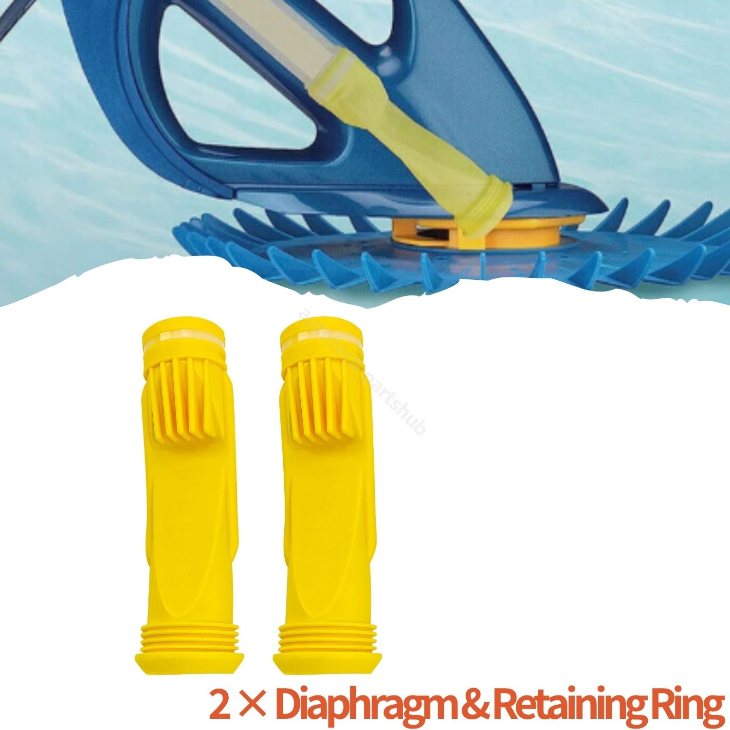 2PCS Long Life Diaphragm W69698 W/Ring For Zodiac Barracuda G3 G4 Pool Cleaner