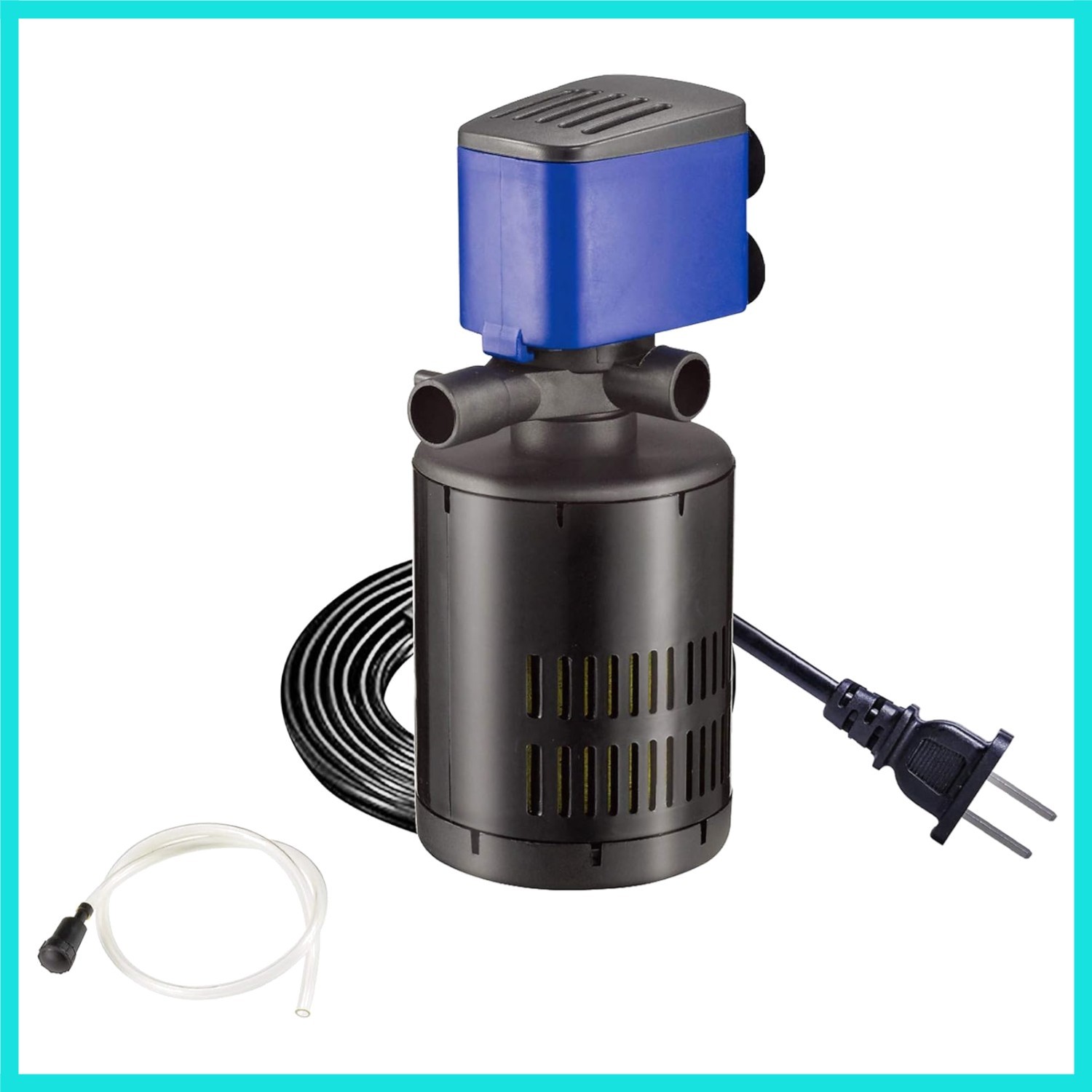 210 GPH Internal Filter Submersible Pump - 3 in 1 Aquarium Fish Tank Pump wit...