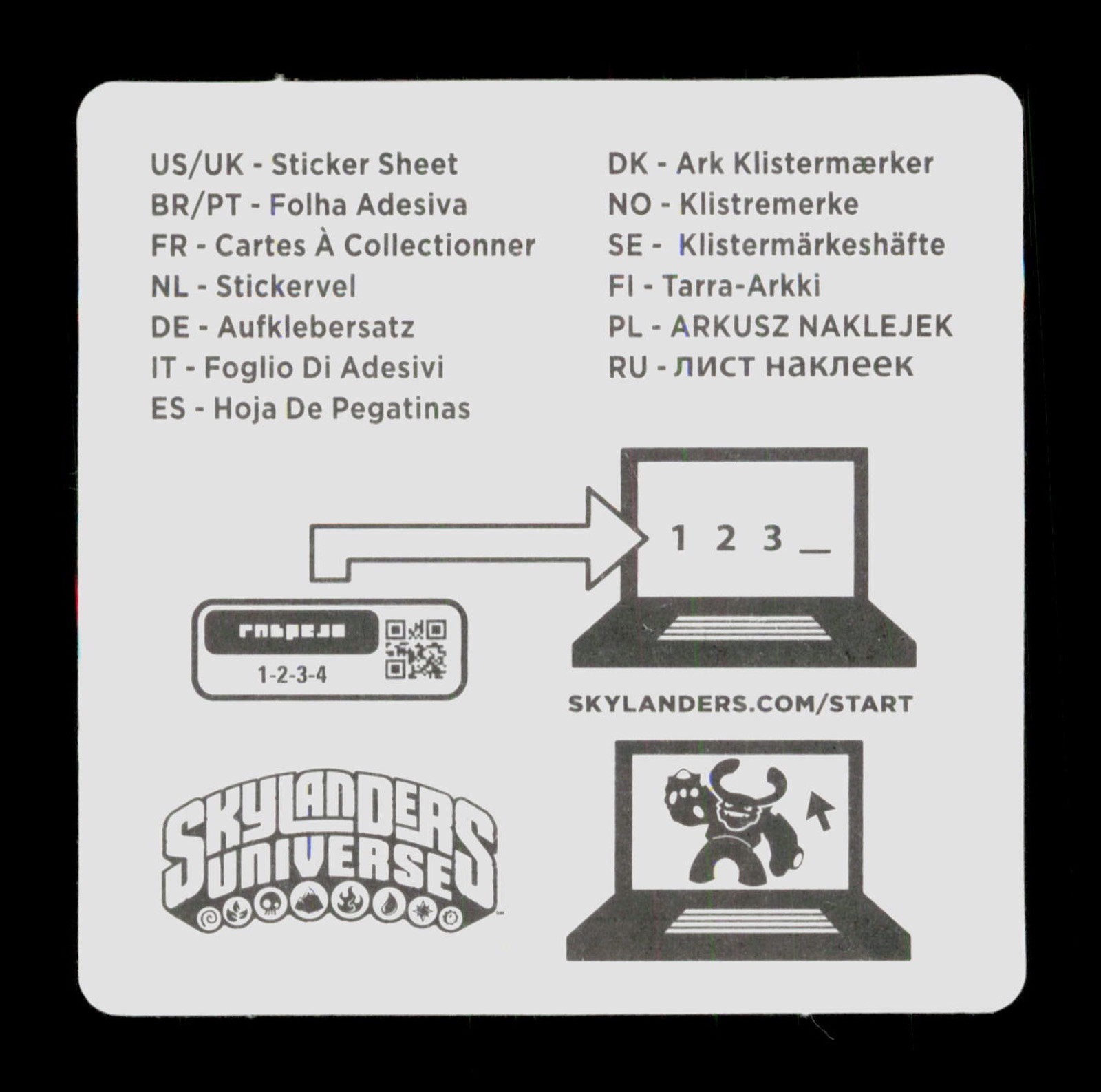 Hot Dog Skylanders Giants 2012 Activision Sticker