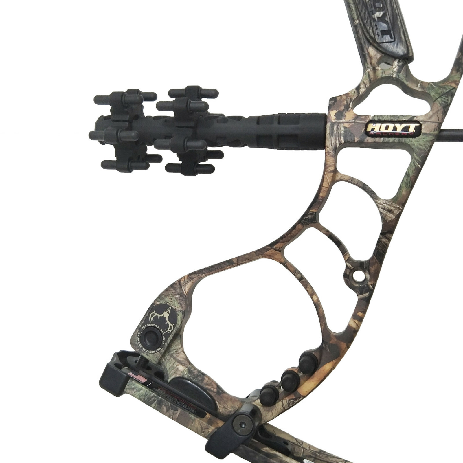 Adjustable Archery Bow Stabilizer 6.5" Compound bow Hunting Balance Cushioning