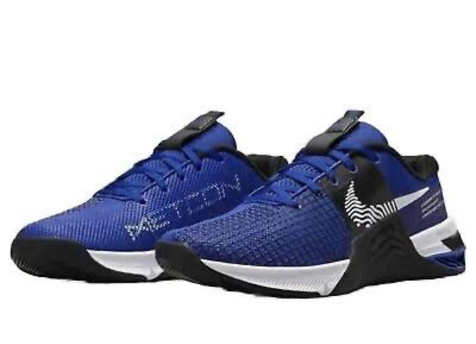 Nike Men's Size 12 Metcon 8 Old Royal White Black DO9328-400
