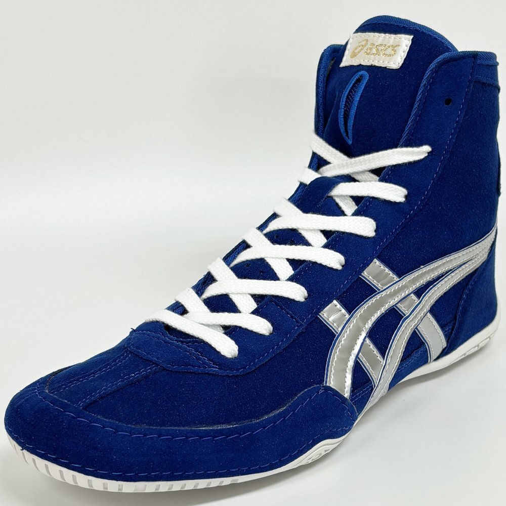 asics Wrestling Shoes Blue Silver Line Blue WhiteLaces 1083A001 NEW EX-EO TWR900