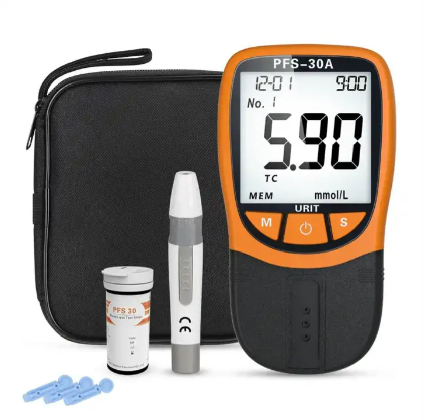 Lipid Cholesterol Blood Analyzer Meter Strips Triglycerid 5In1 URIT 10pcs Test