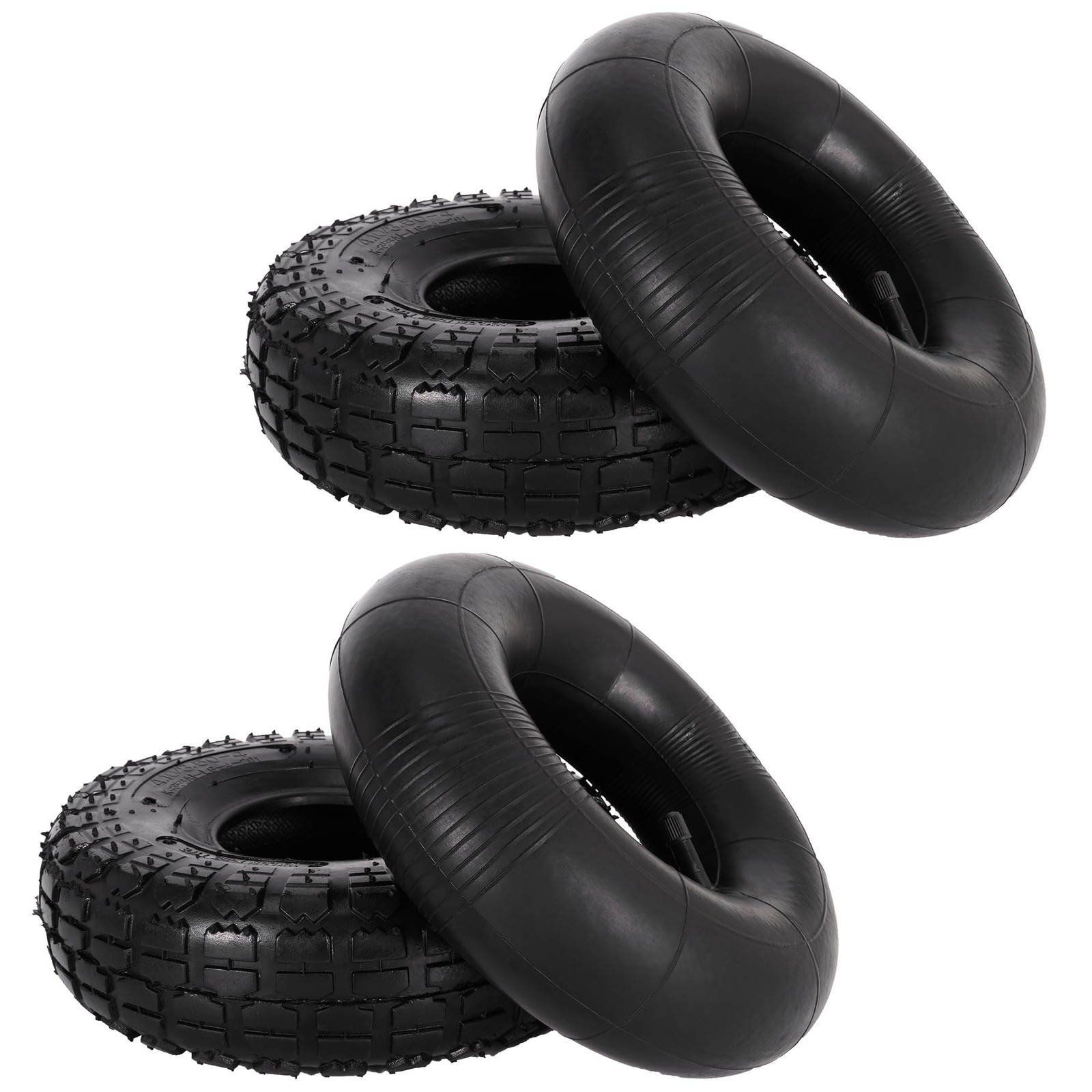 4.10/3.50-4" Heavy-Duty Replacement Tire and Tube 4.10/3.50-4" Pneumatic Tire...