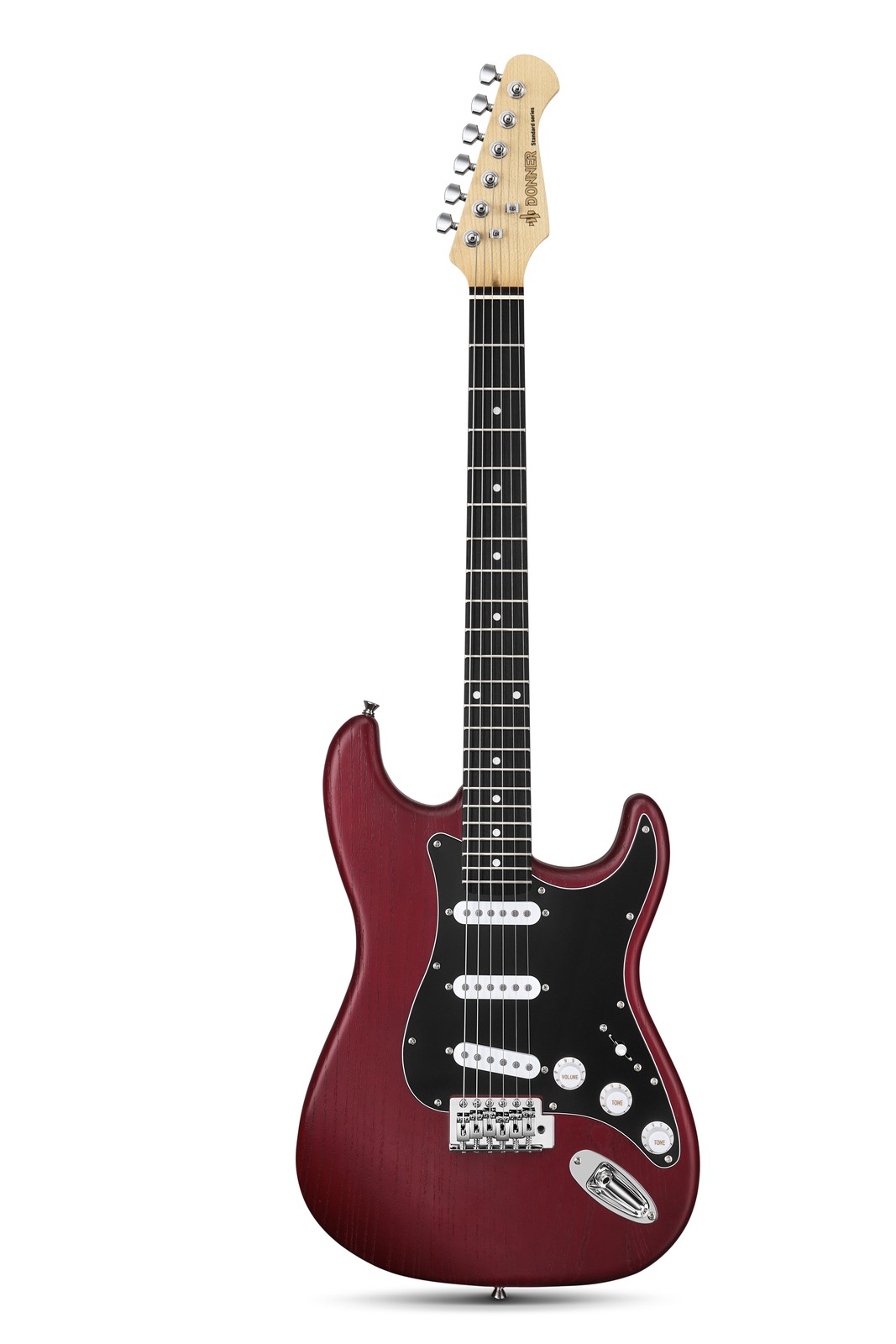 🎸 Donner DST-80 Electric Guitar Bundle + Amplifier Gig Bag & Accessories | Red