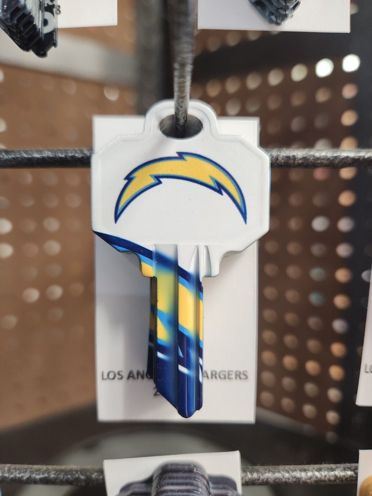 NFL LOS ANGELES CHARGERS SCHLAGE SC1 KEYBLANK - READ DETAILS BELOW