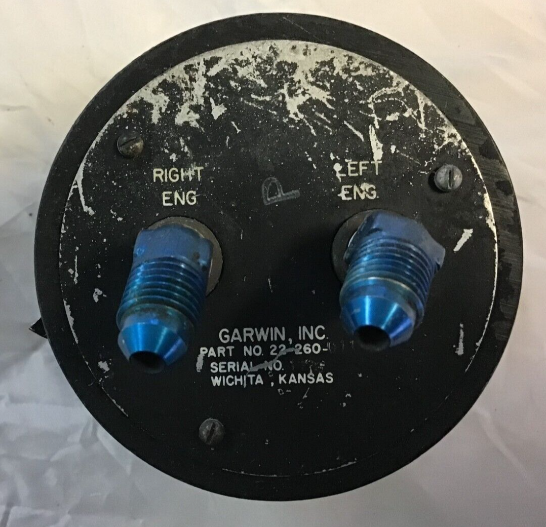 22-260-032 Garwin Dual Manifold Pressure Indicator Vintage