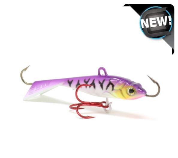 Clam Tikka Mino 5/16 oz - Glow Purple Tiger - 1 15/16" Puppet Minnow Darter