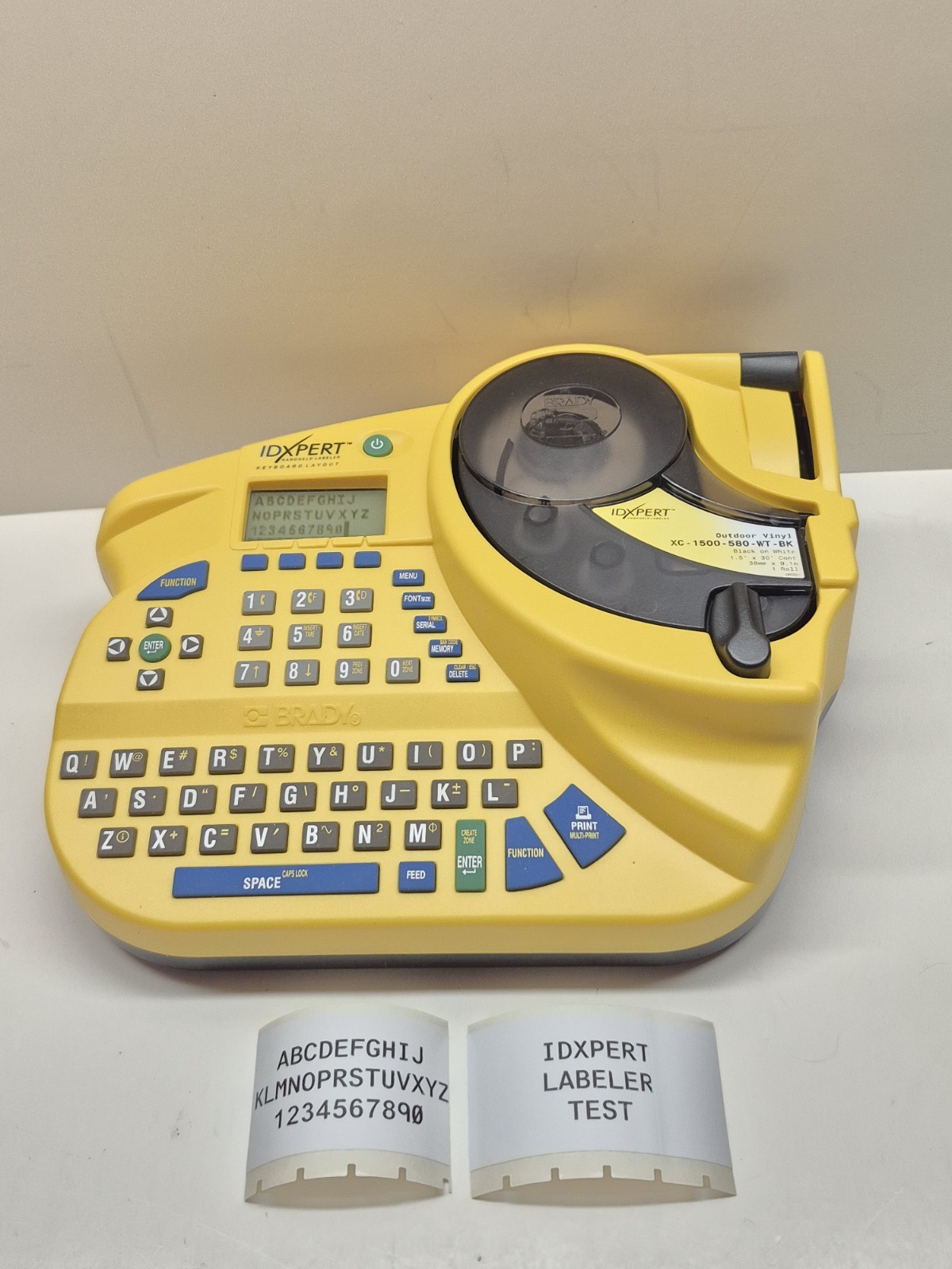 Brady IDXPERT Keyboard Full Qwerty Layout Handheld Labeler A2