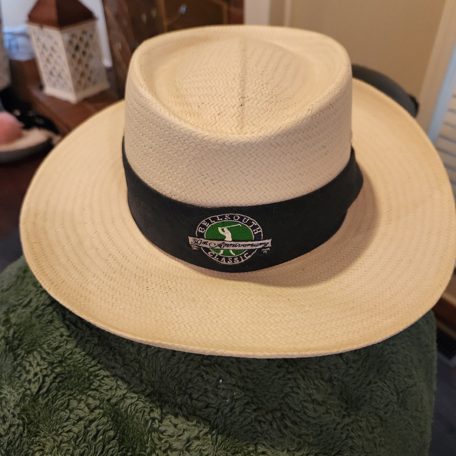 VTG Imperial Straw Golf Hat Made In USA GOLF BELLSOUTH CLASSIC MENS L/XL