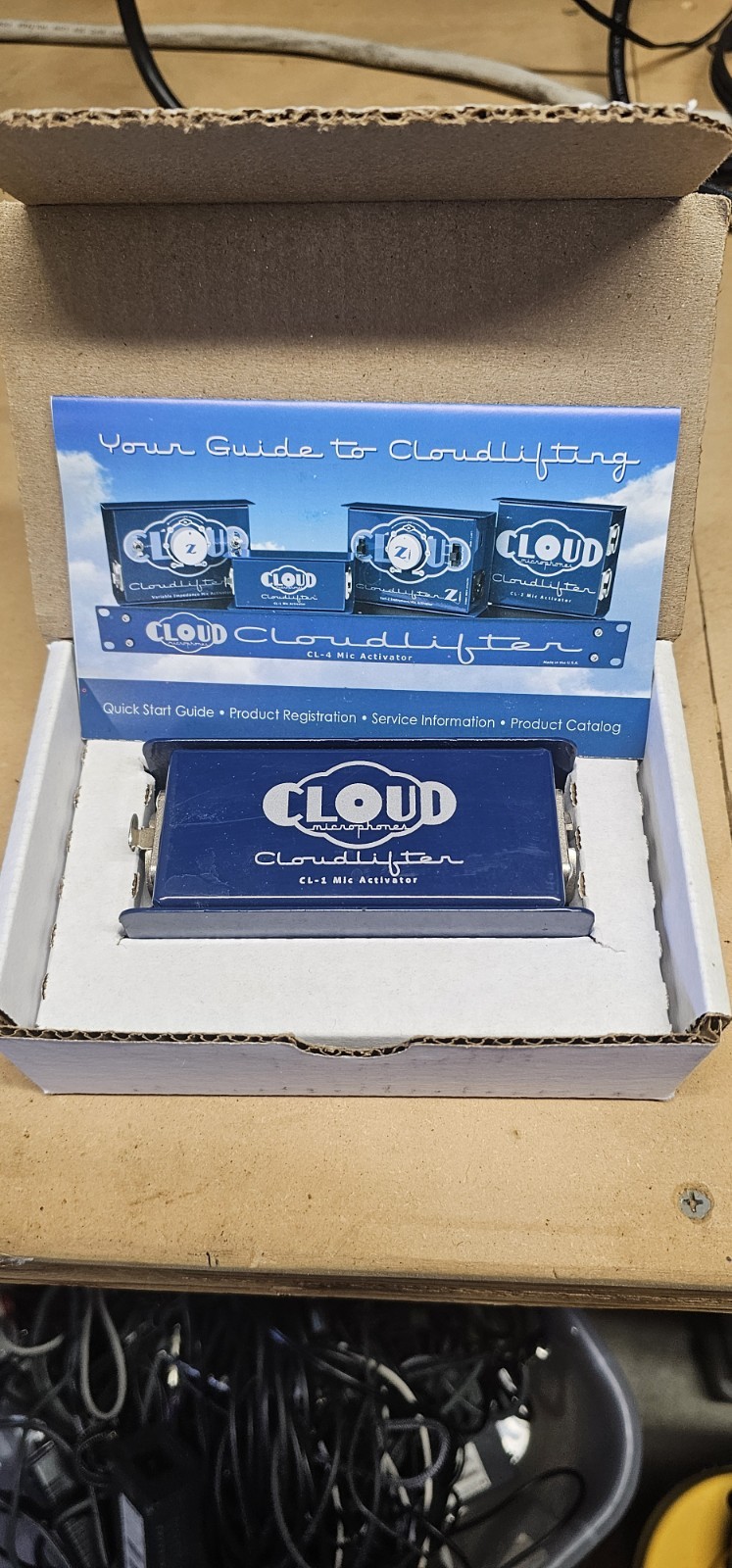 Cloud Microphones Cloudlifter CL-1 Mic Activator Preamp XLR Blue