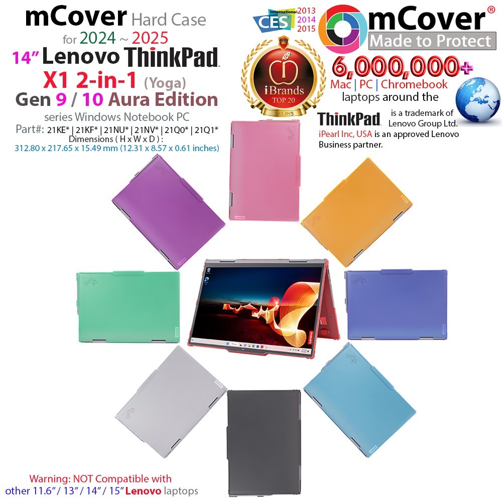 NEW mCover Case for 14" Lenovo ThinkPad X1 2-in-1 Yoga Gen 9 10 Windows Laptop